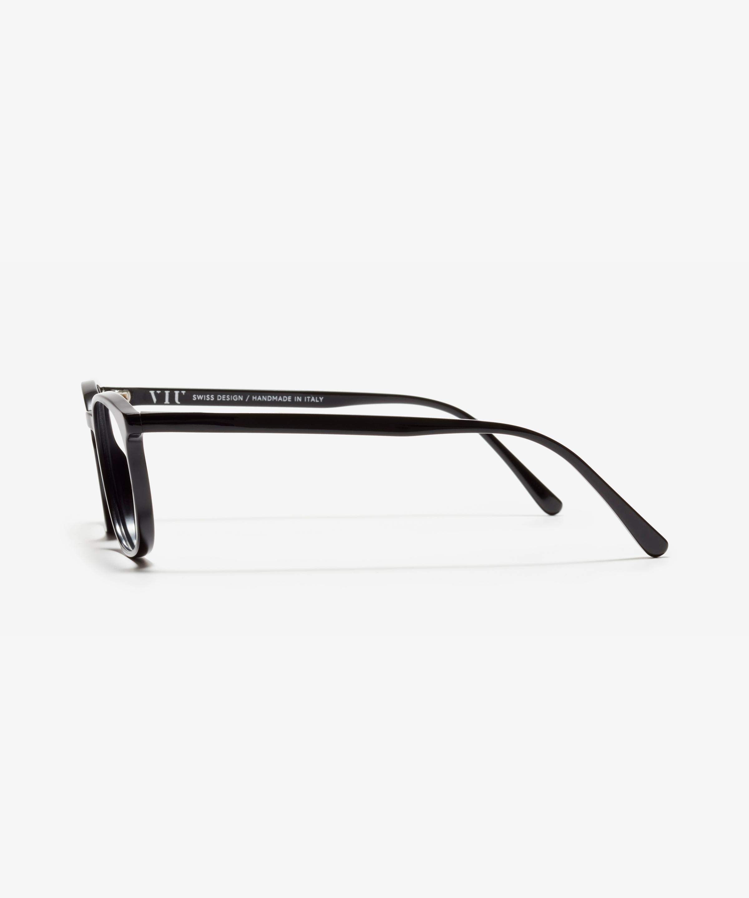 Side image of the frame The Neat in colour Black and size Narrow