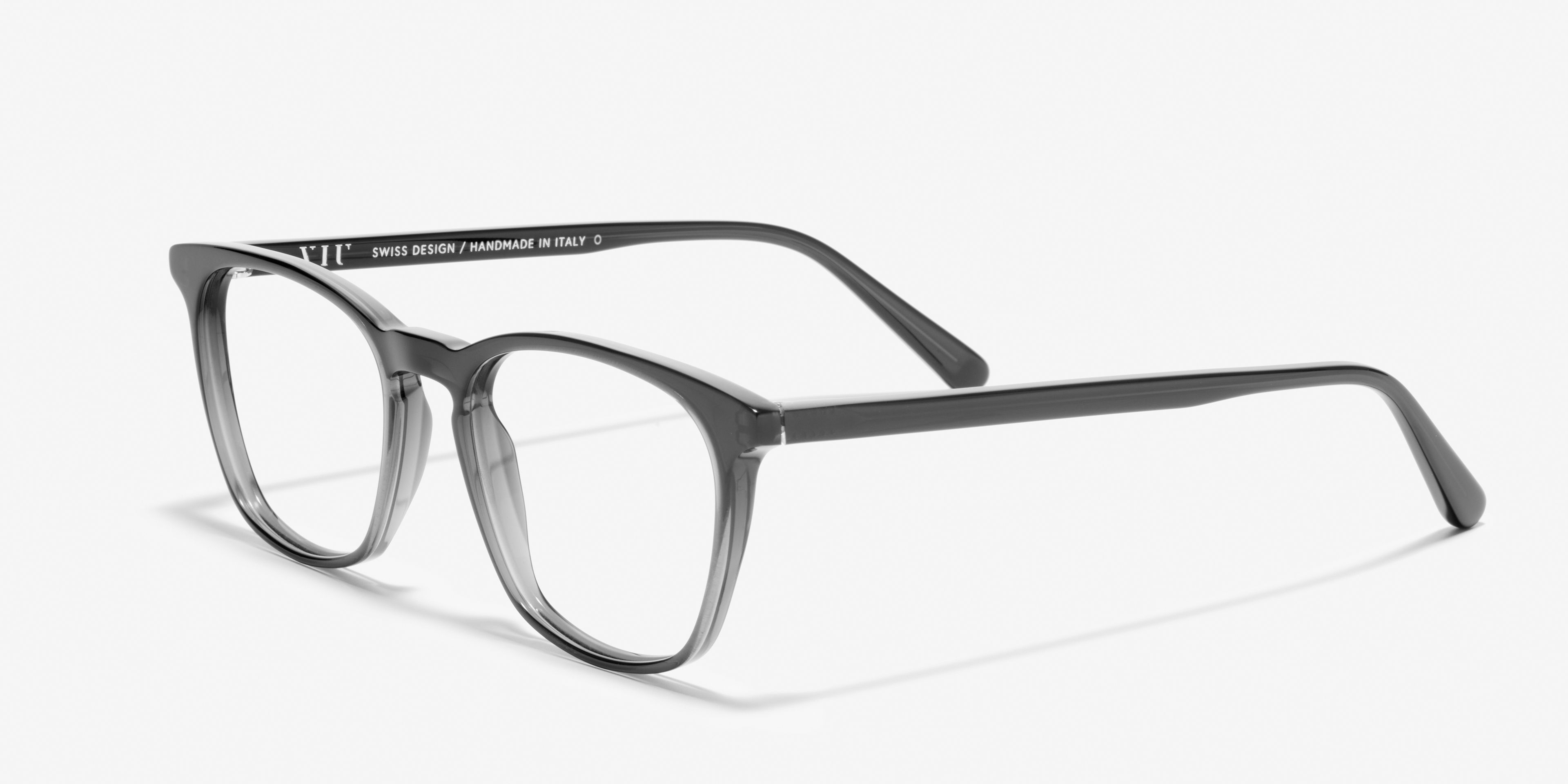 Angle image of the frame The Formal in colour Black Transparent and size Medium