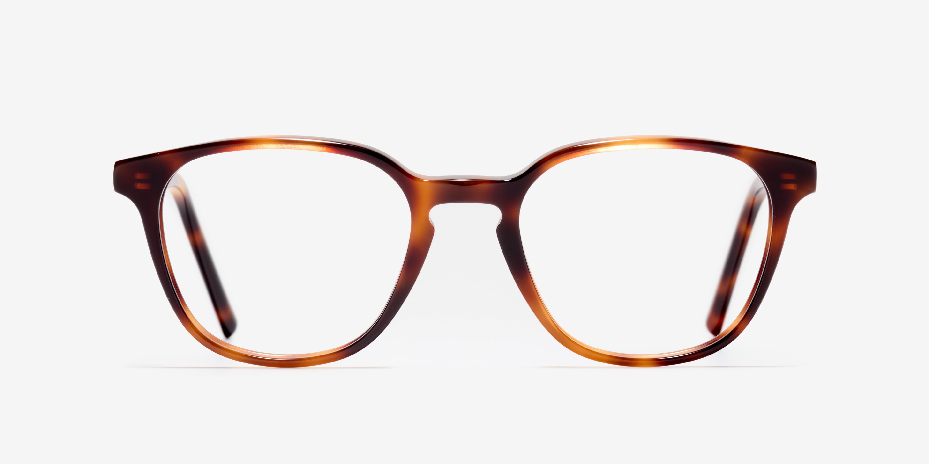 Front-Bild der Brille The Simple in Farbe Cherrywood und Größe Schmal