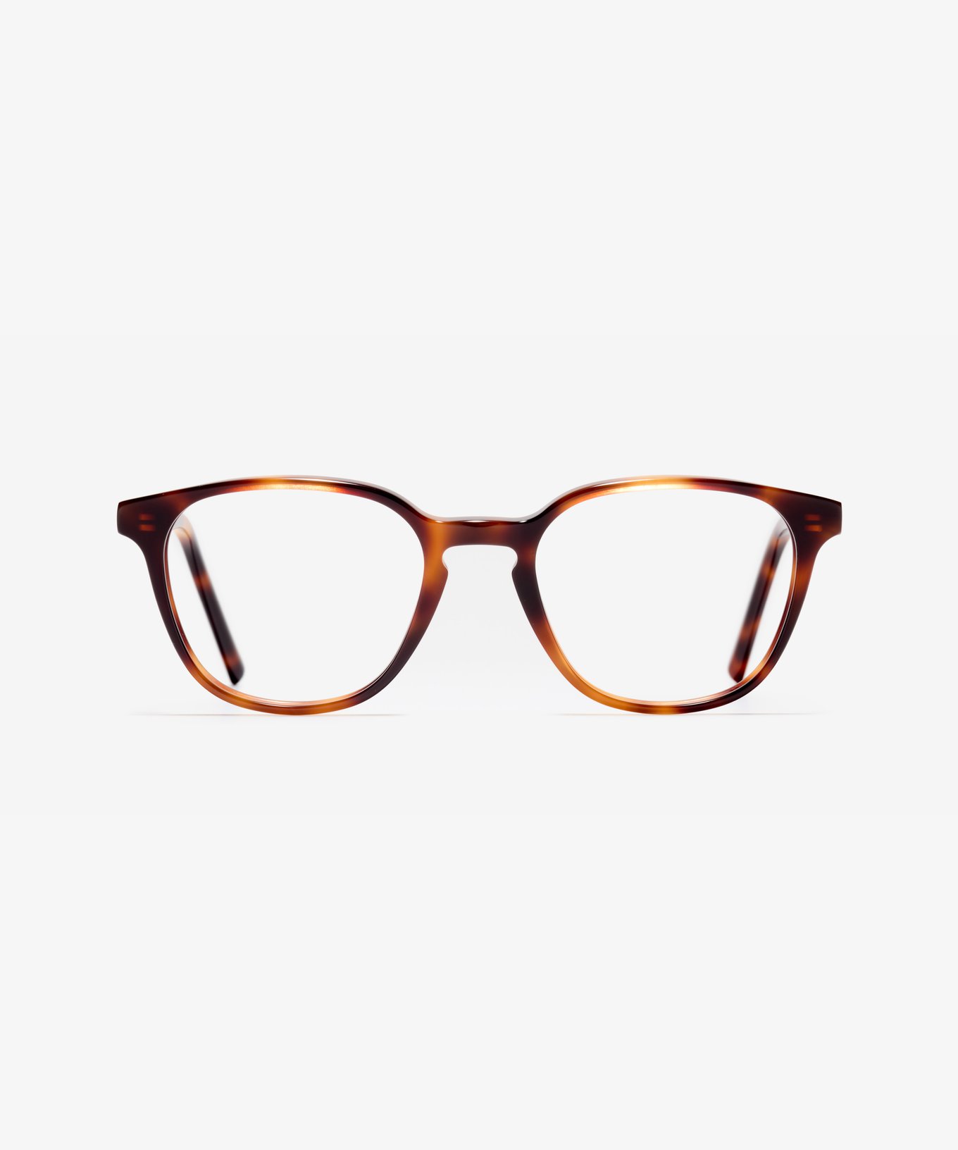 Front-Bild der Brille The Simple in Farbe Cherrywood und Größe Schmal