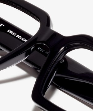 Detail-Bild der Brille The Fearless in Farbe Black und Grösse Breit