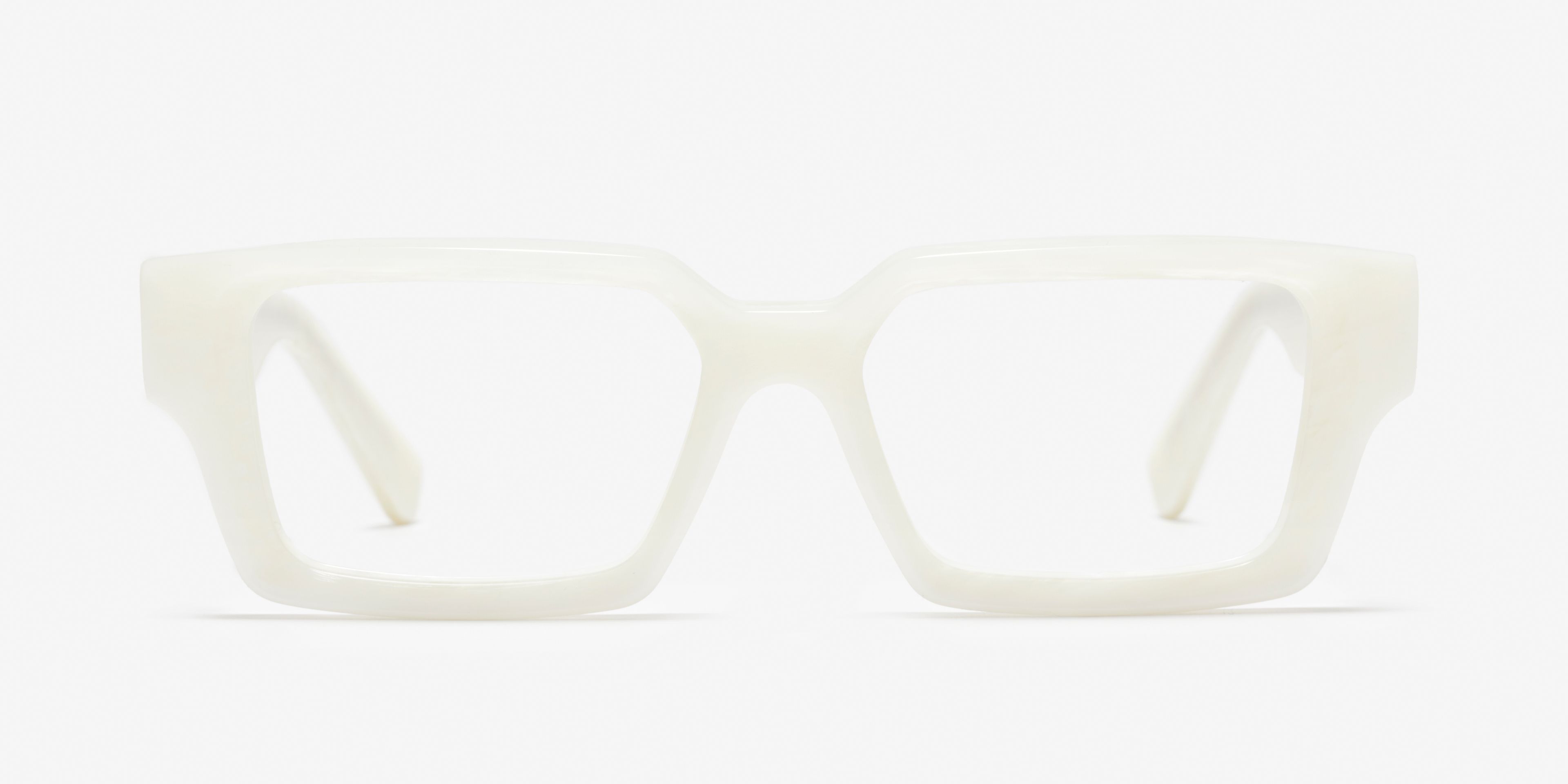 Front-Bild der Brille The Rogue in Farbe Pearl Stone und Größe Breit