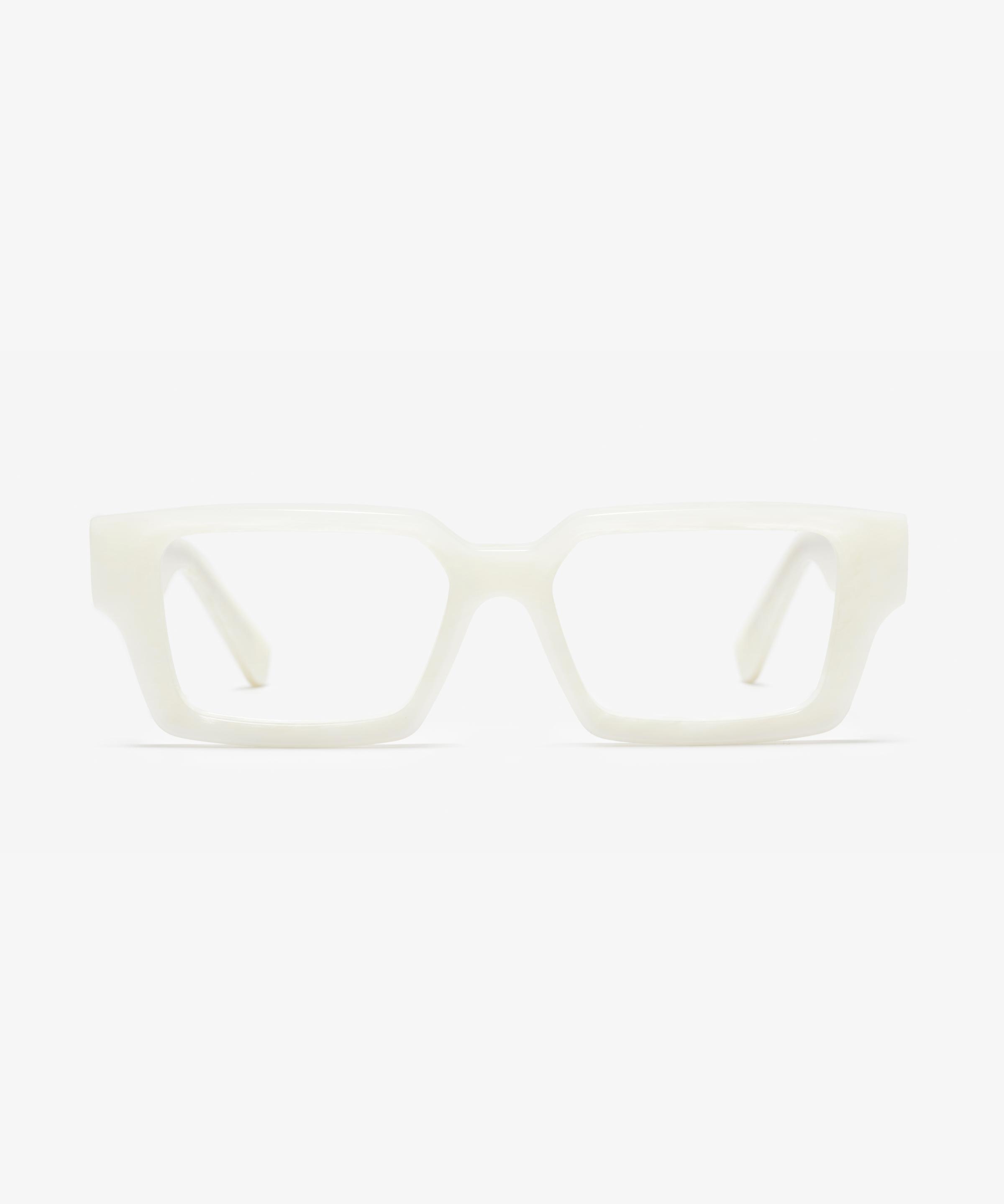 Front-Bild der Brille The Rogue in Farbe Pearl Stone und Größe Breit