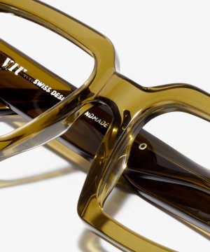 Detail image of the frame The Fearless in colour Olive Green and size Wide