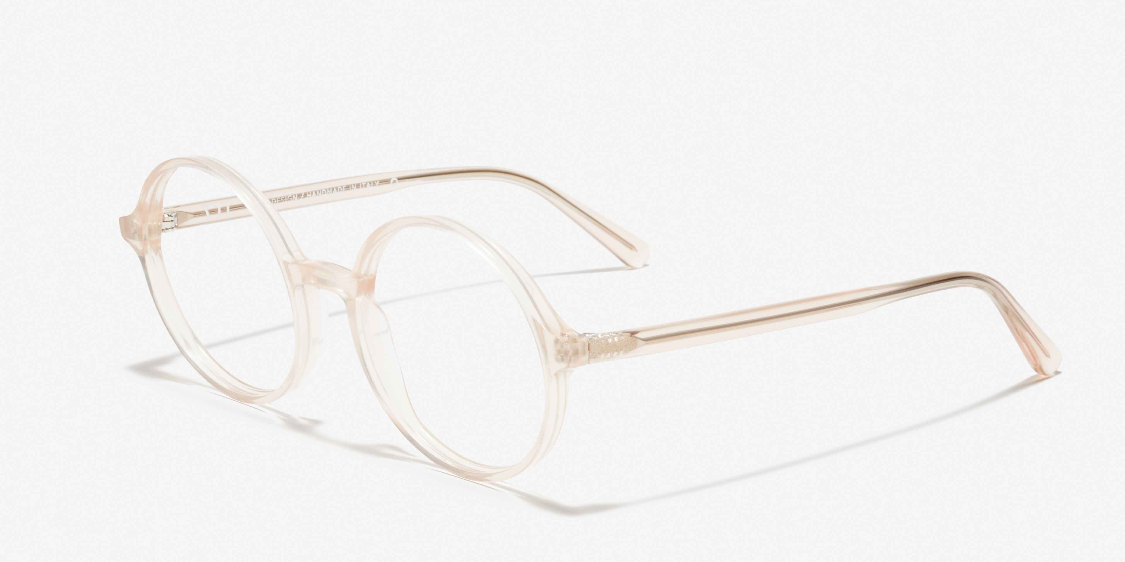 Angle image of the frame The Poetic in colour Pink Chardonnay and size Wide