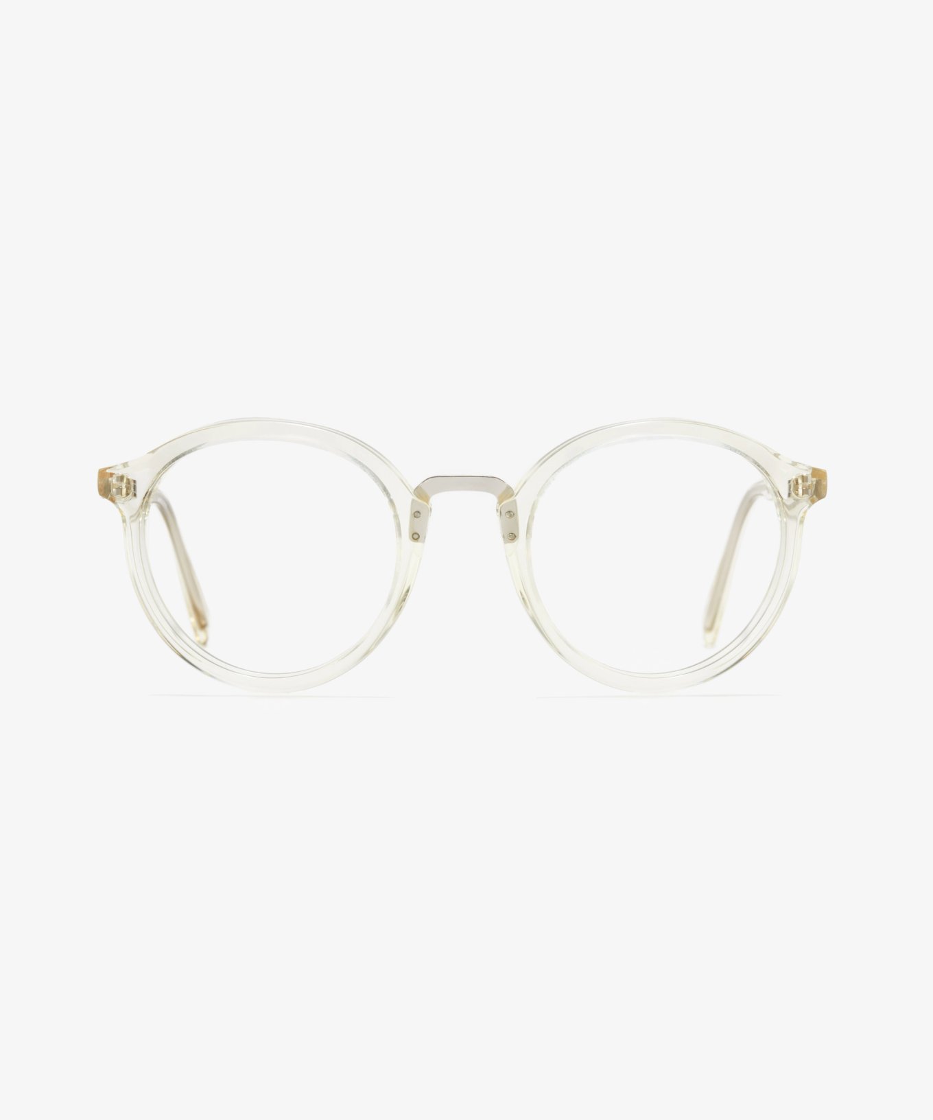 Front-Bild der Brille The Author in Farbe Pale Yellow und Größe Mittel