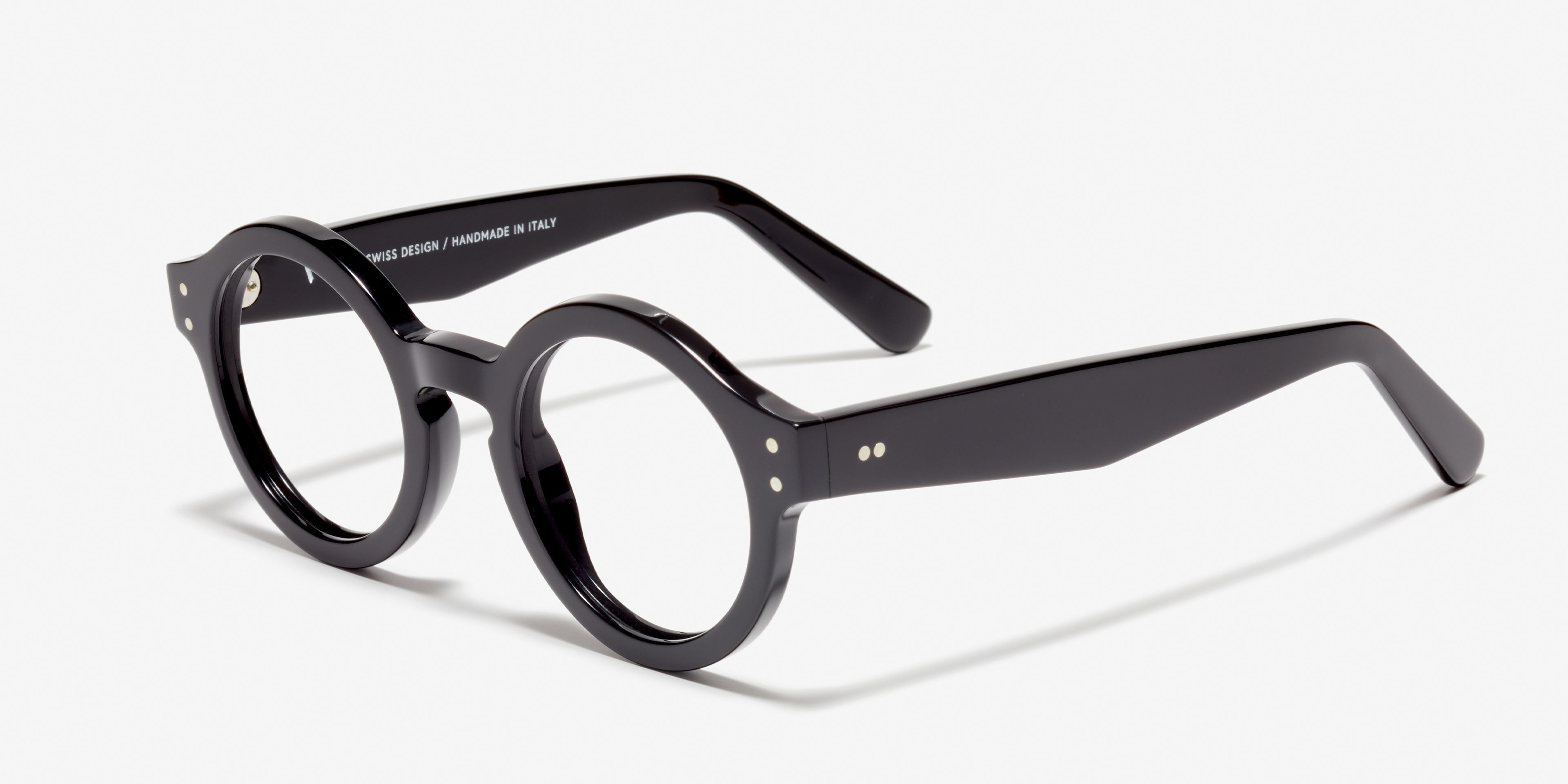 Schräg-Bild der Brille The Literary in Farbe Black und Größe Mittel