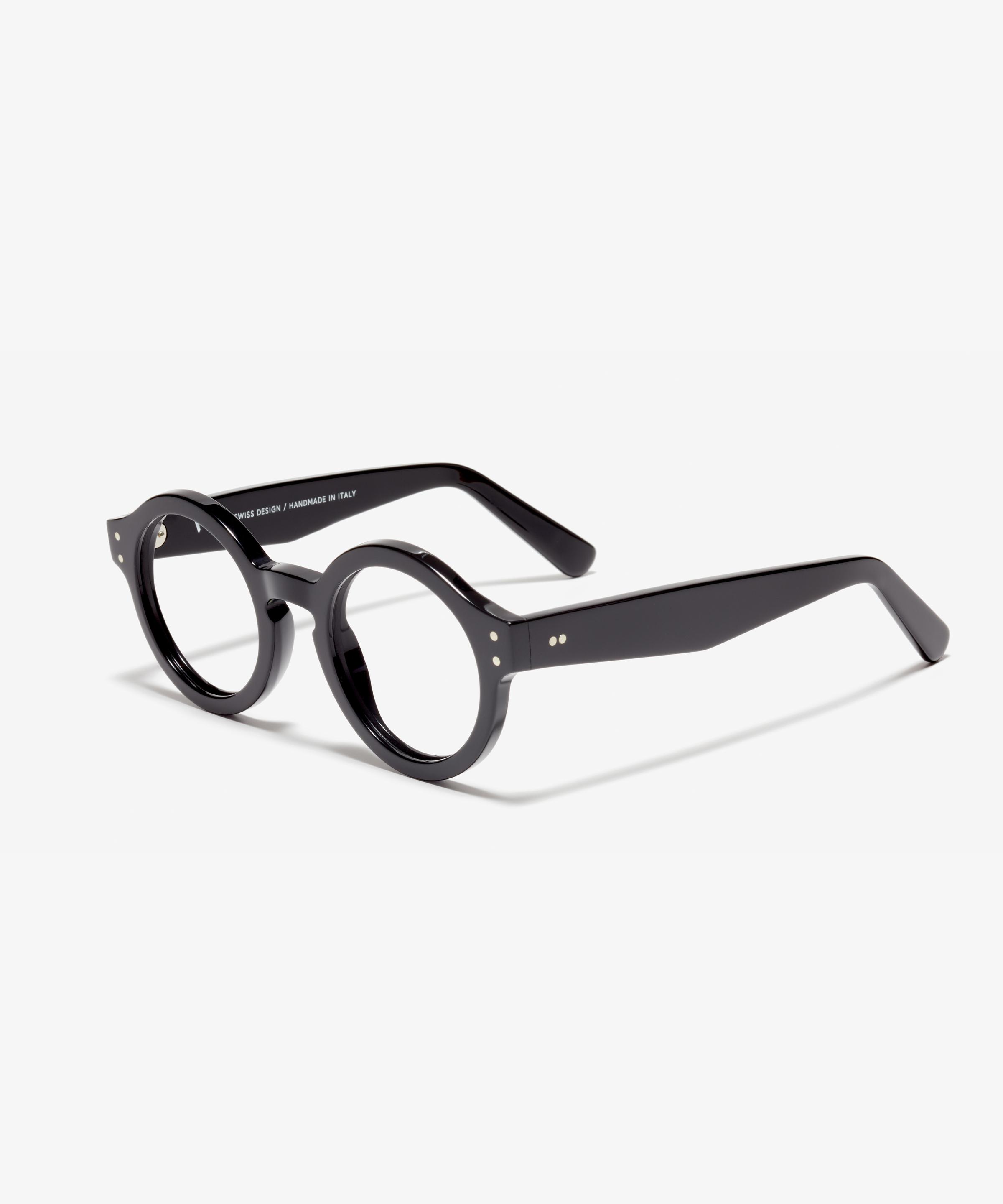 Schräg-Bild der Brille The Literary in Farbe Black und Größe Mittel