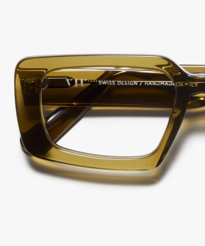 Detail image of the frame The Fearless in colour Olive Green and size Wide