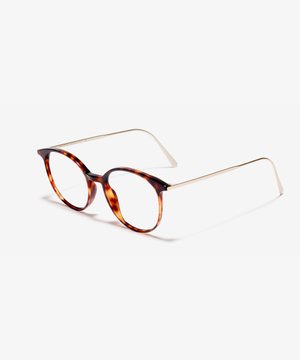 Schräg-Bild der Brille The Subtle in Farbe Tortoise und Größe Schmal