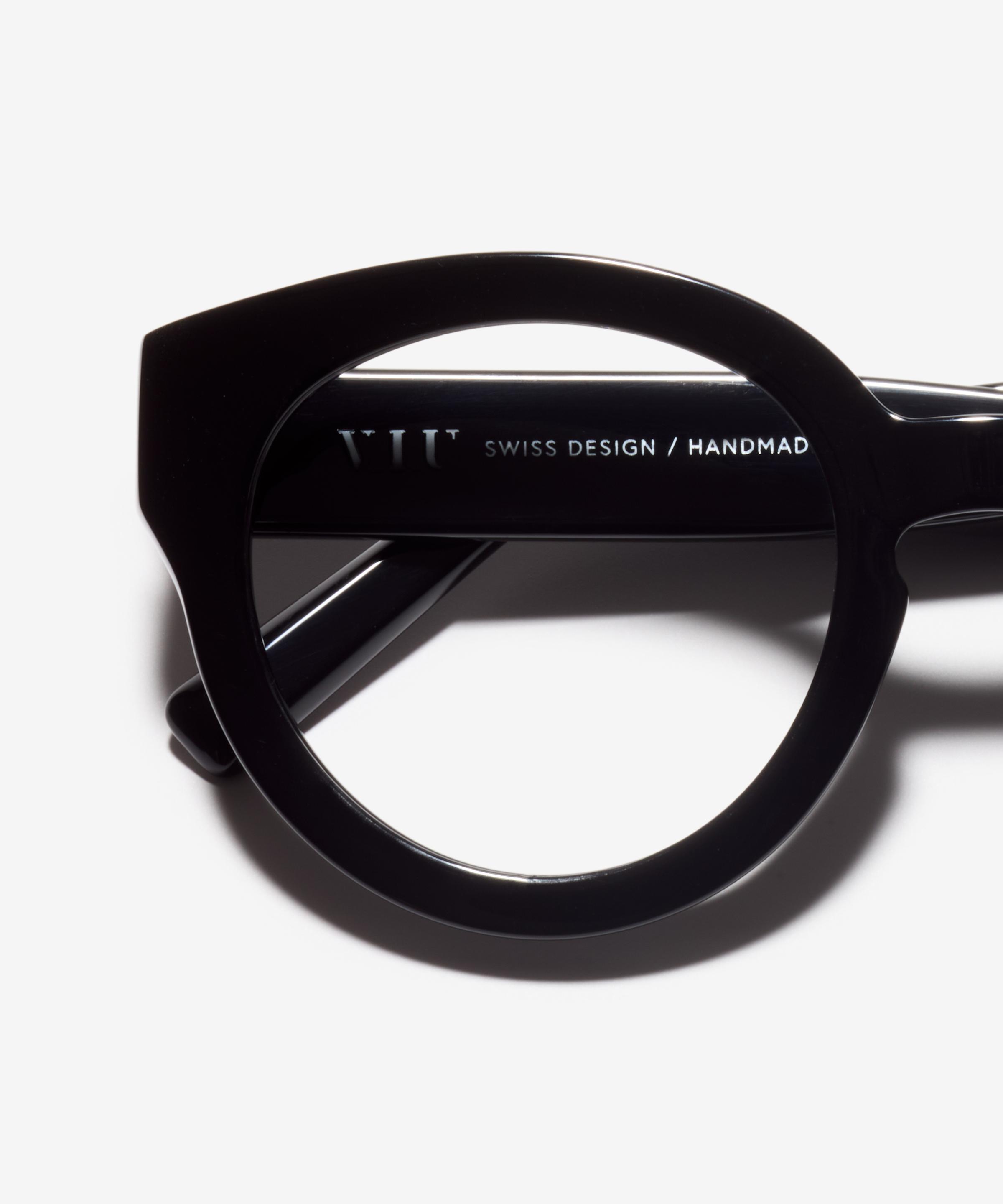 Detail-Bild der Brille The Mindful in Farbe Black und Größe Breit