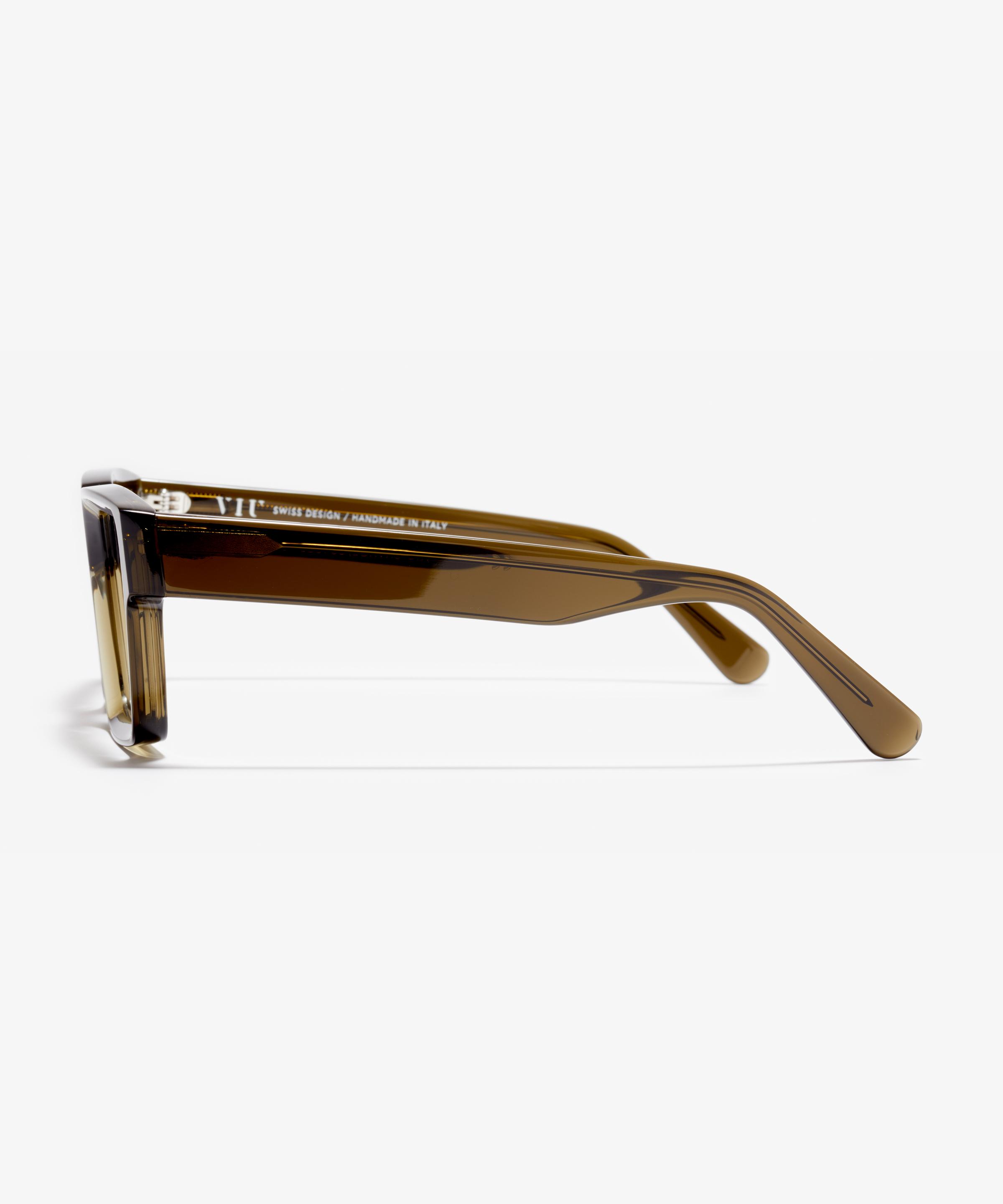 Seite-Bild der Brille The Savage in Farbe Khaki und Grösse Breit