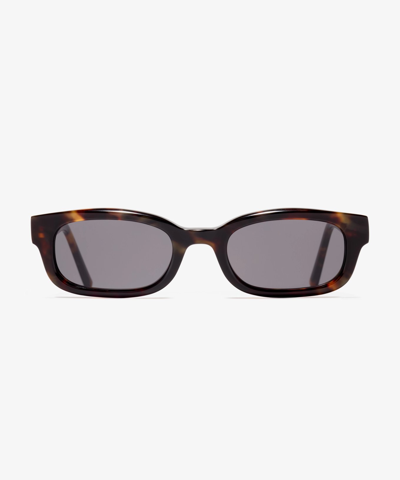 Front-Bild der Sonnenbrille The Shameless in Farbe Amber Tortoise und Größe Breit
