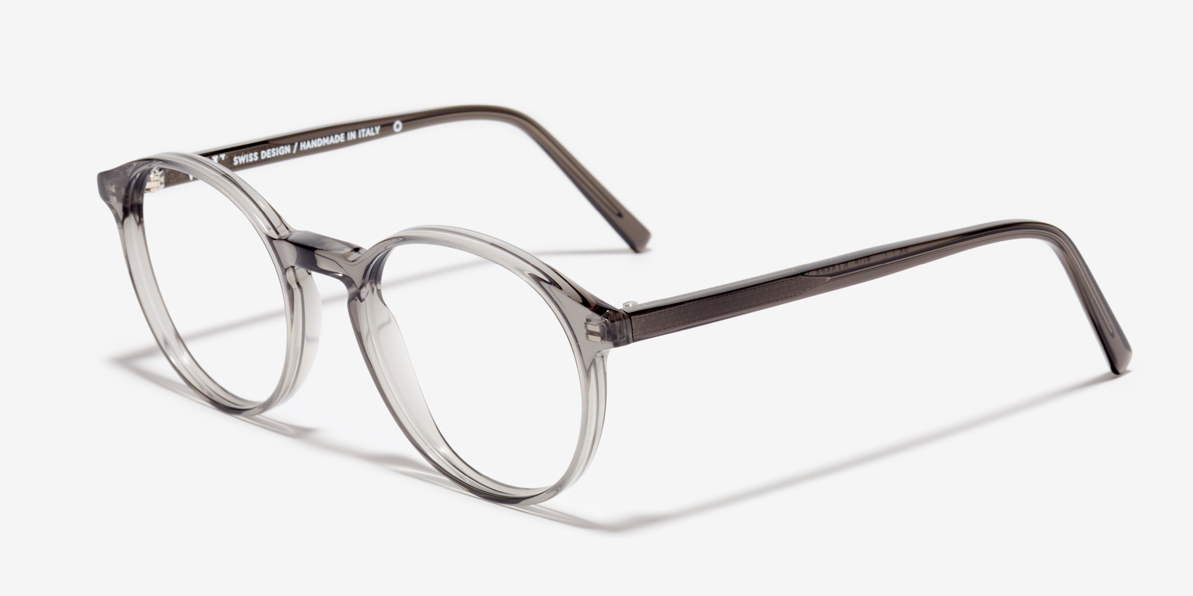 Angle image of the frame The Dapper in colour Smoke and size Wide