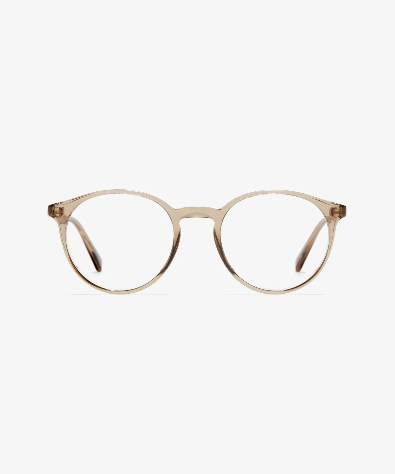 Front-Bild der Brille The Contemporary in Farbe Stone Grey Transparent und Größe Schmal
