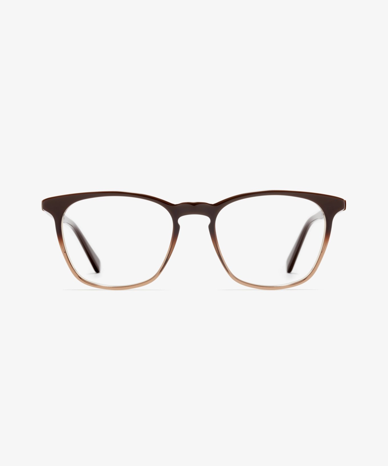 Front-Bild der Brille The Formal in Farbe Dark Rum und Größe Mittel