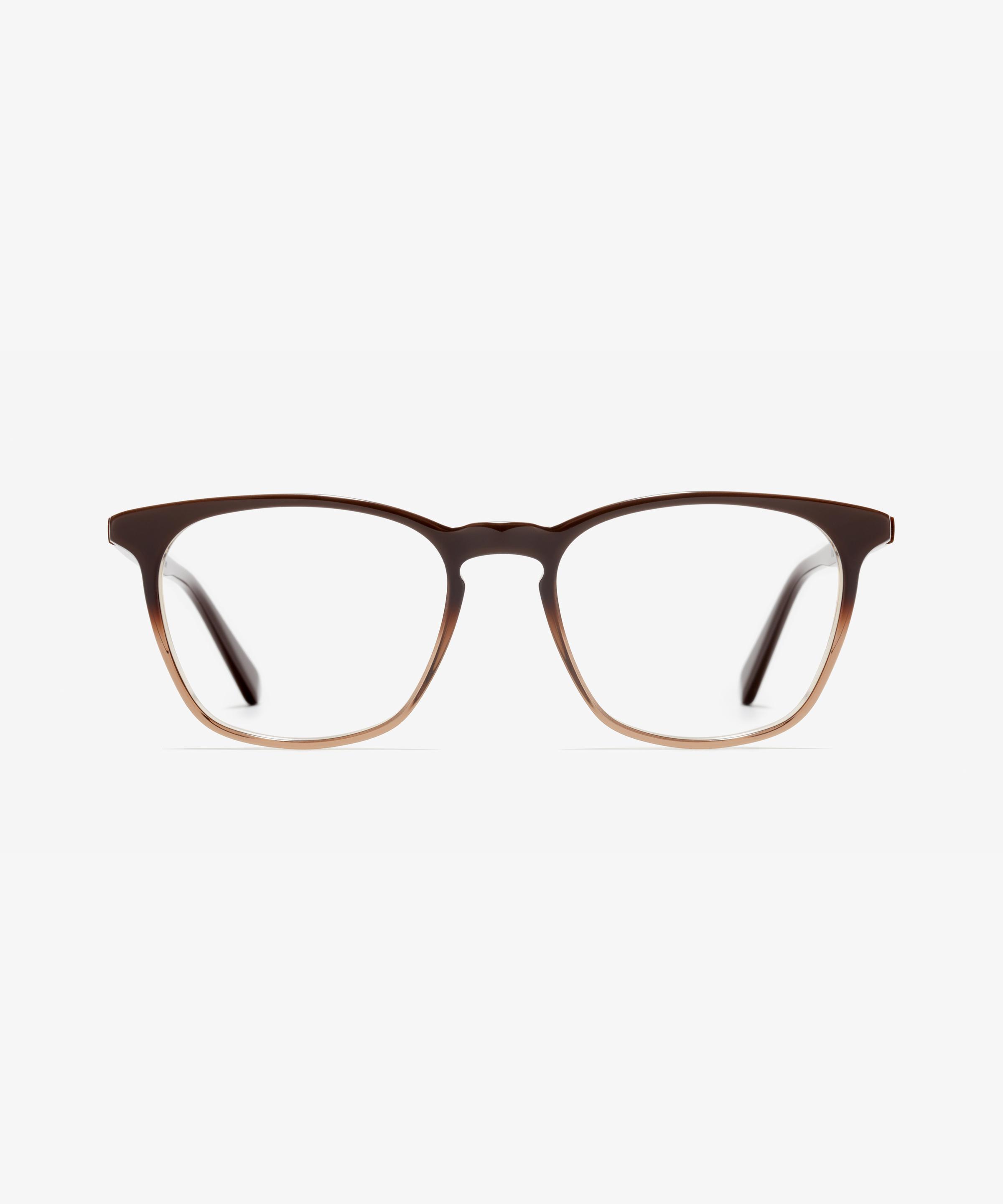 Front-Bild der Brille The Formal in Farbe Dark Rum und Größe Mittel