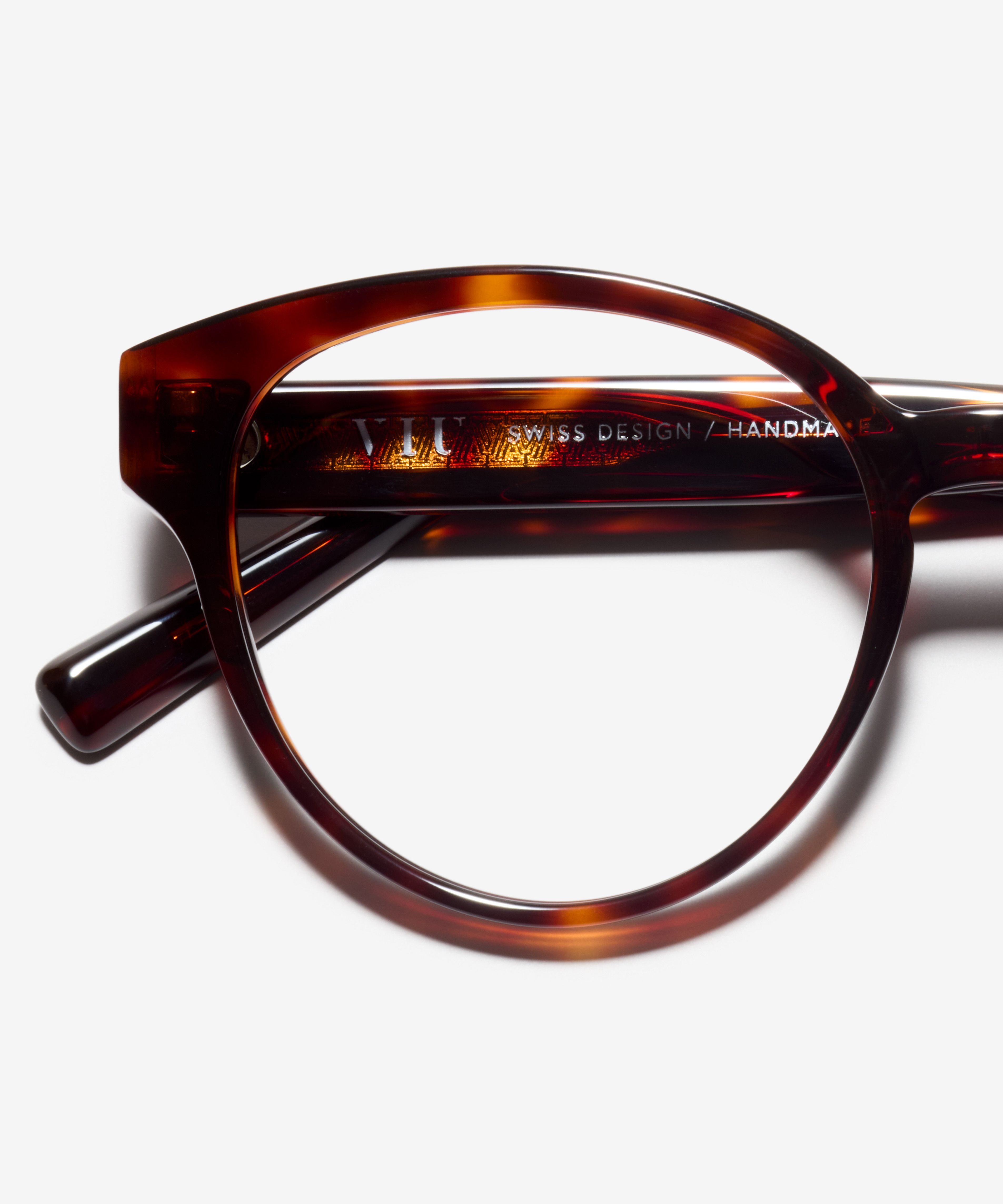 Detail-Bild der Brille The Dazzling in Farbe Tortoise und Grösse Mittel