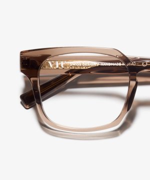 Detail-Bild der Brille The Fresh in Farbe Brown Transparent und Größe Breit