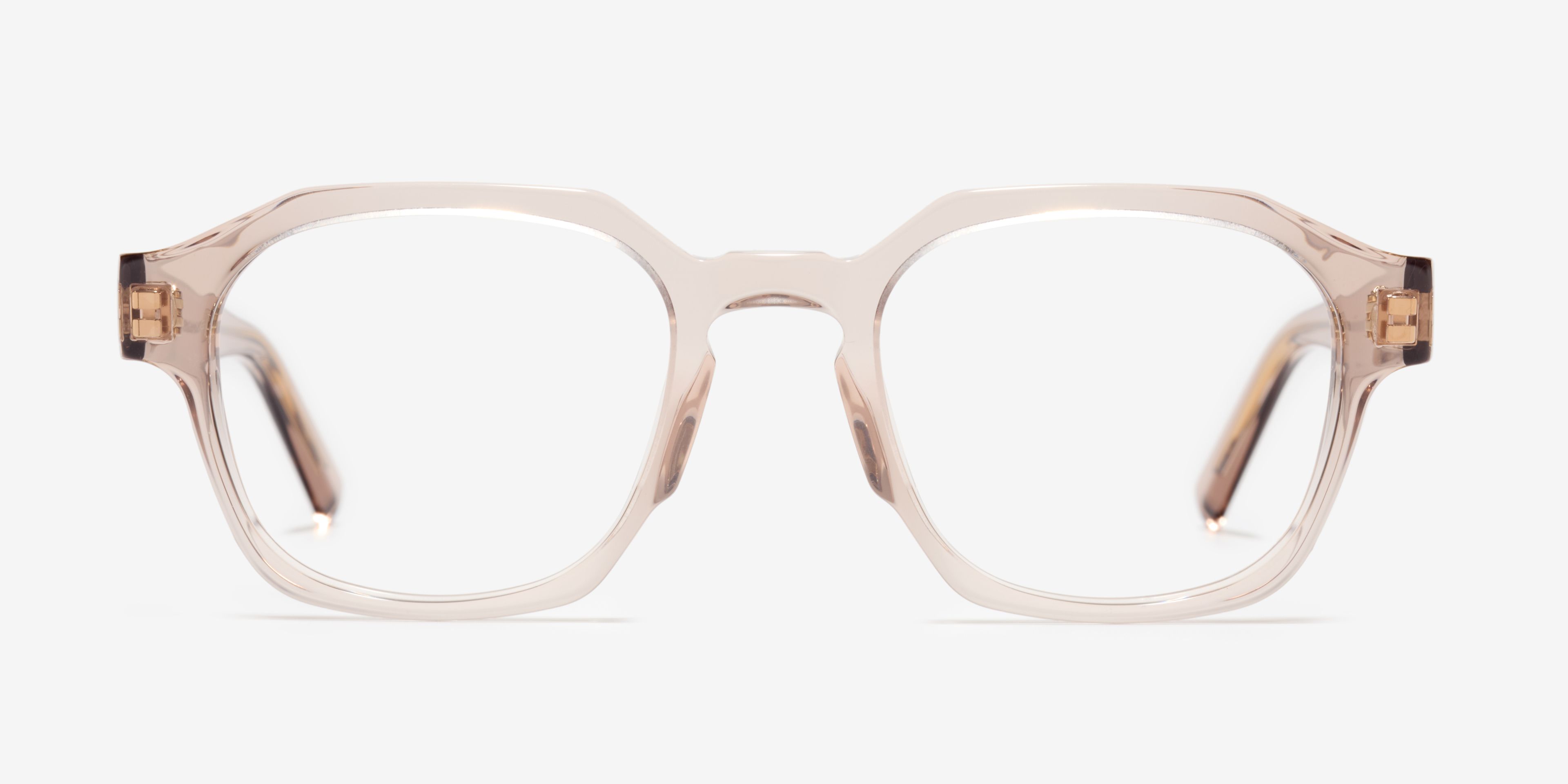 Front image of the frame The Authentic in colour Pale Brown and size Medium