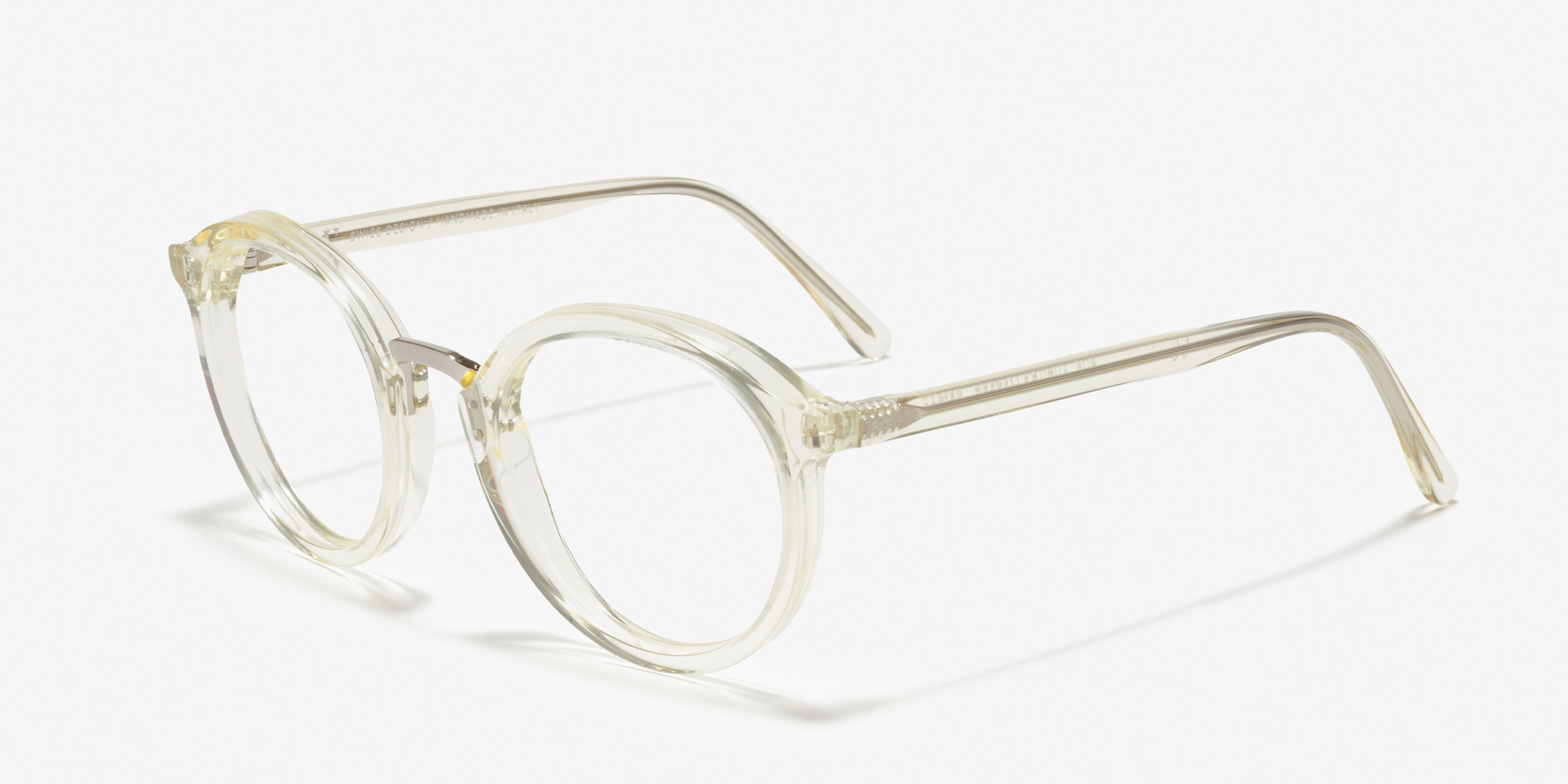 Angle image of the frame The Author in colour Pale Yellow and size Medium