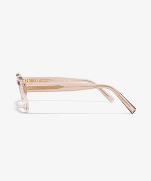 Side image of the frame The Authentic in colour Pale Brown and size Wide