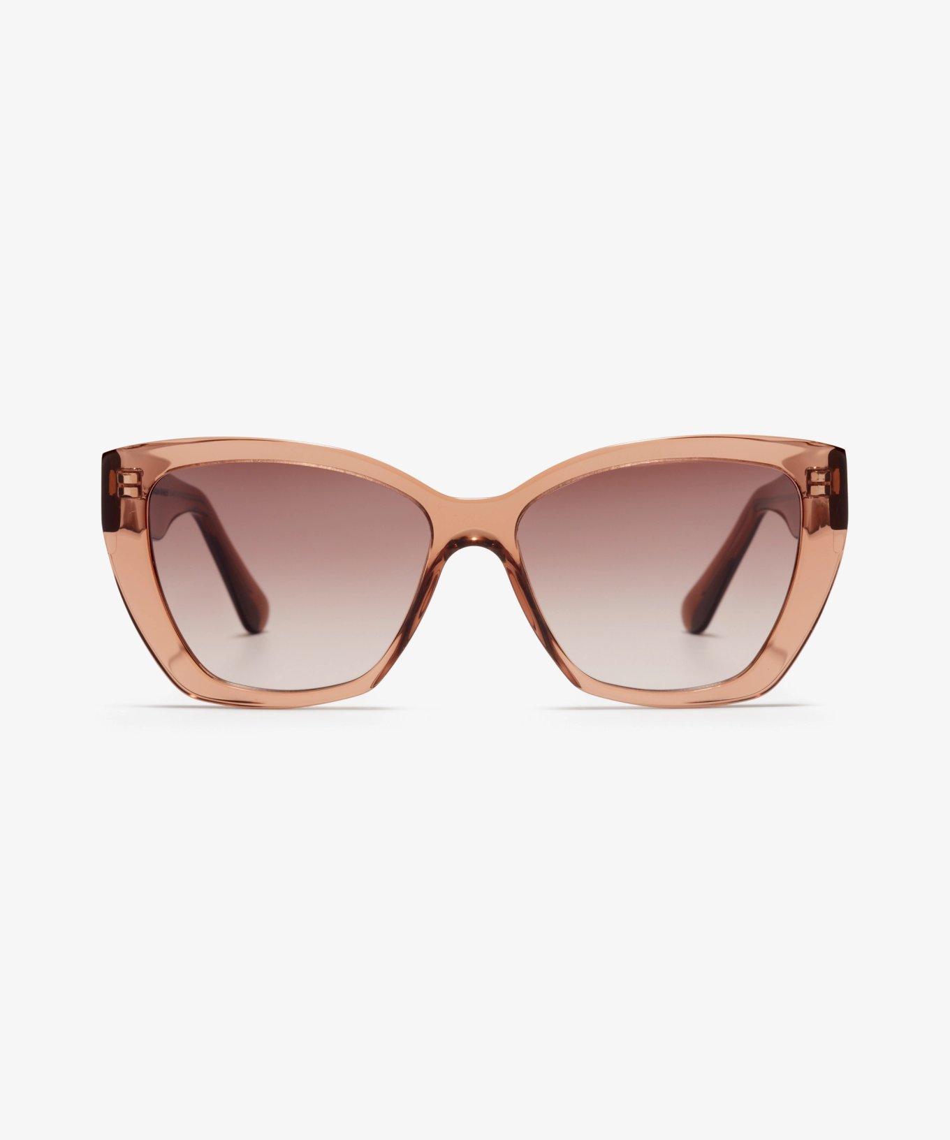 Front image of the sunglasses The Spark in colour Rose Tan and size Medium