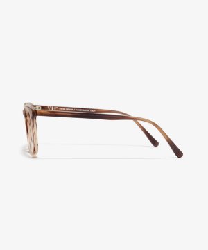 Seite-Bild der Brille The Polite in Farbe Horn Brown und Grösse Mittel