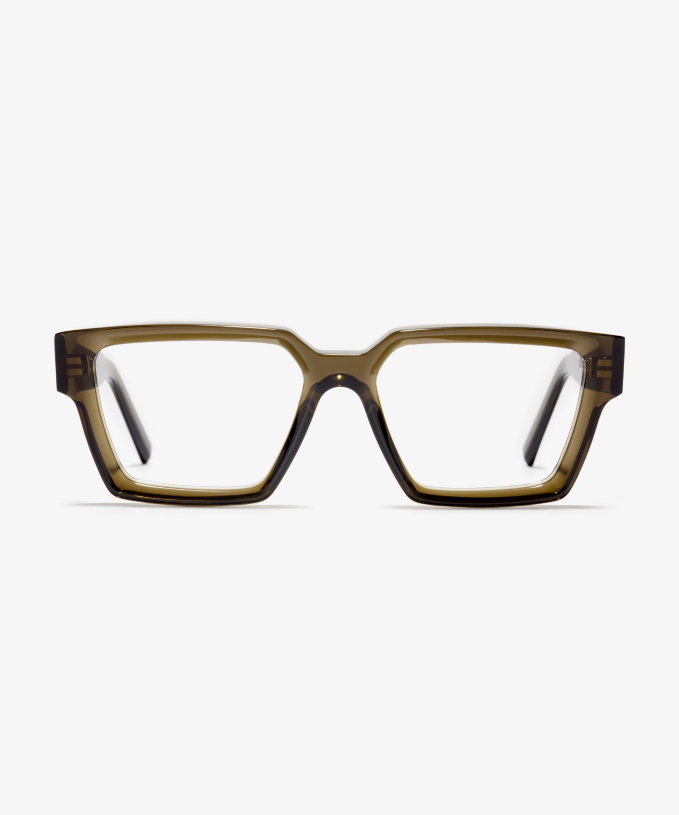 Front-Bild der Brille The Savage in Farbe Khaki und Größe Breit