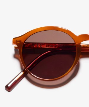 Detail-Bild der Sonnenbrille The Sharp in Farbe Light Havana und Größe Schmal