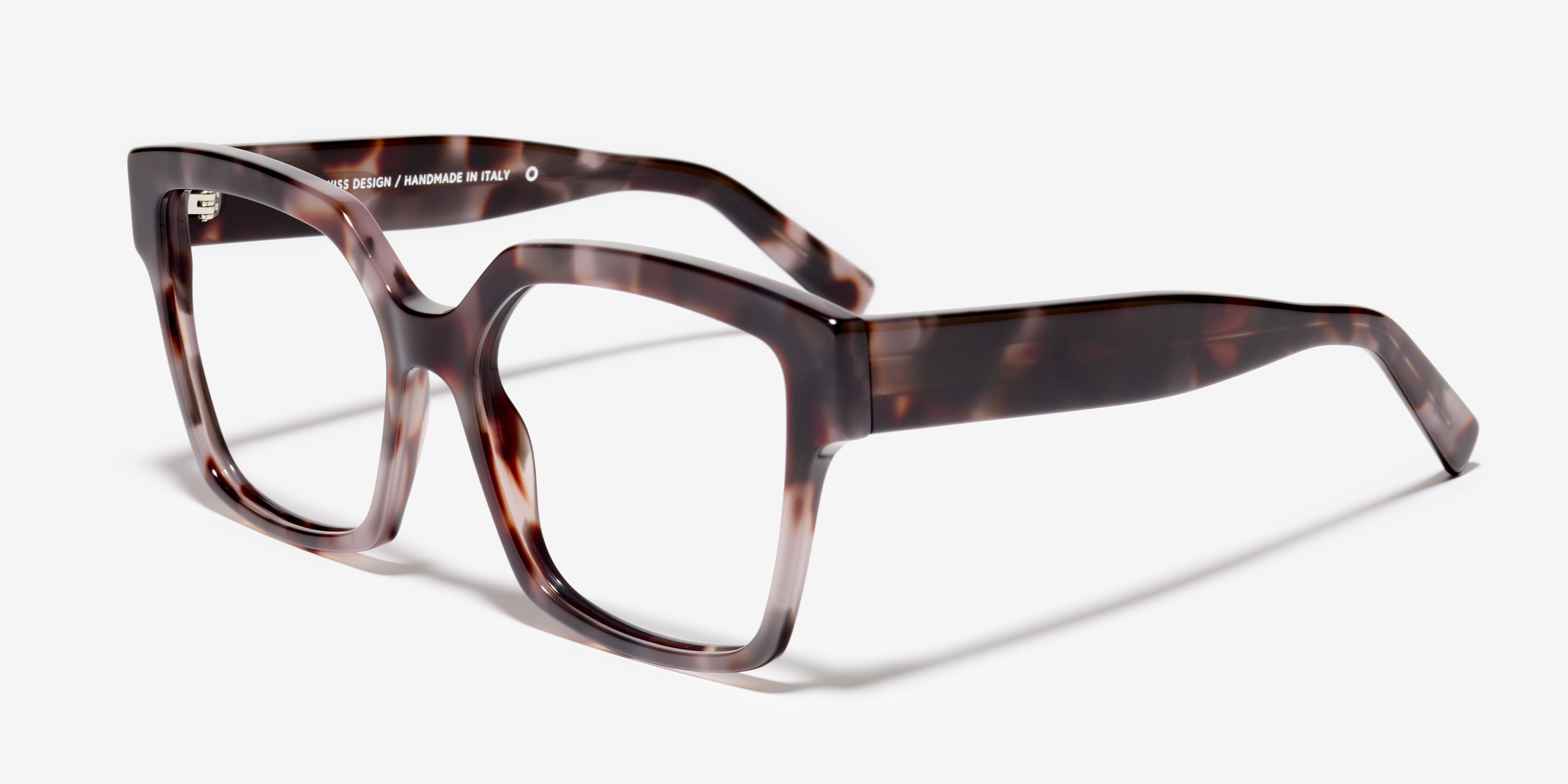 Angle image of the frame The Royal in colour Dusty Havana and size Wide