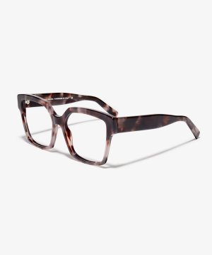 Angle image of the frame The Royal in colour Dusty Havana and size Wide