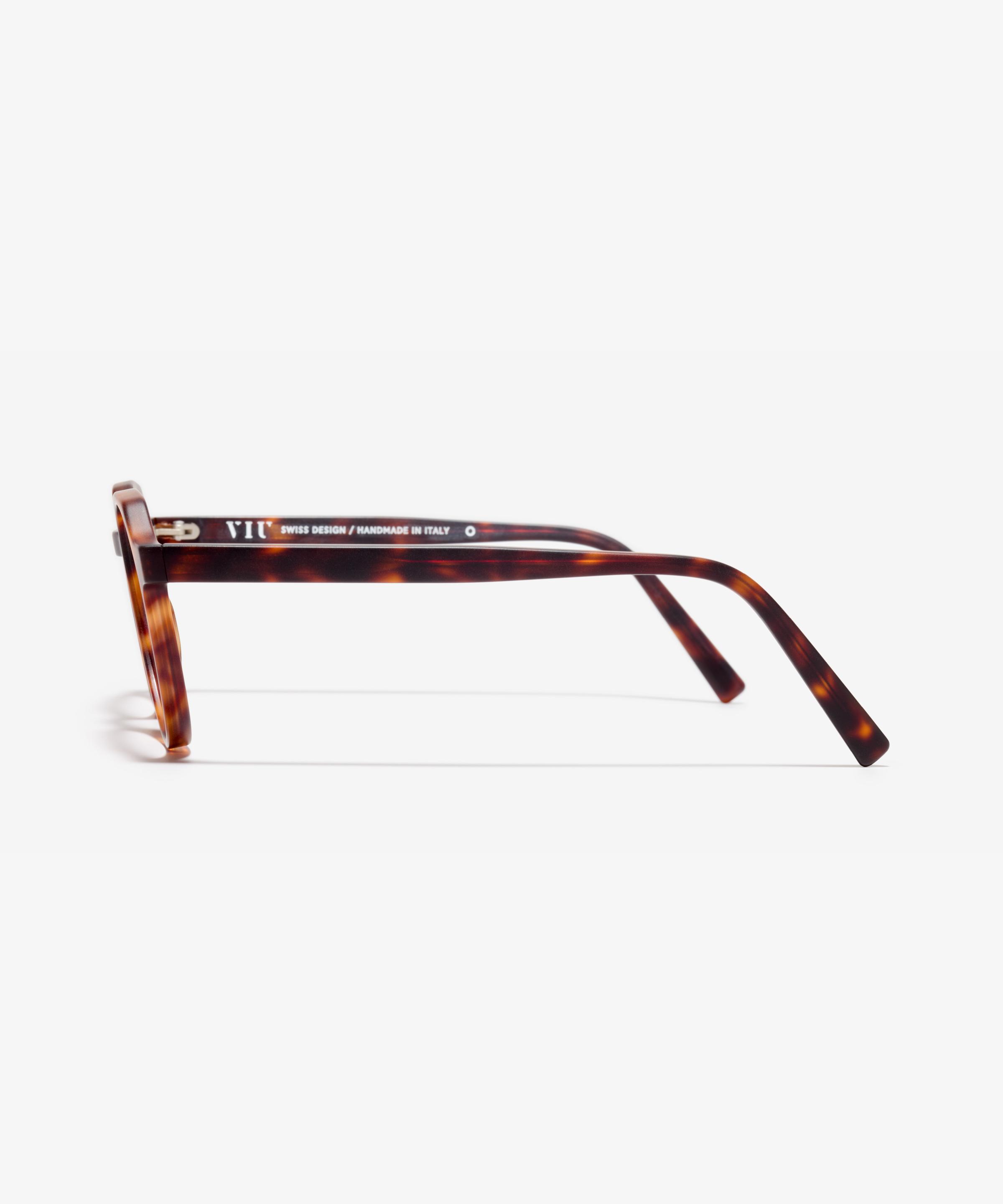 Side image of the frame The Cultivated in colour Tortoise and size Medium