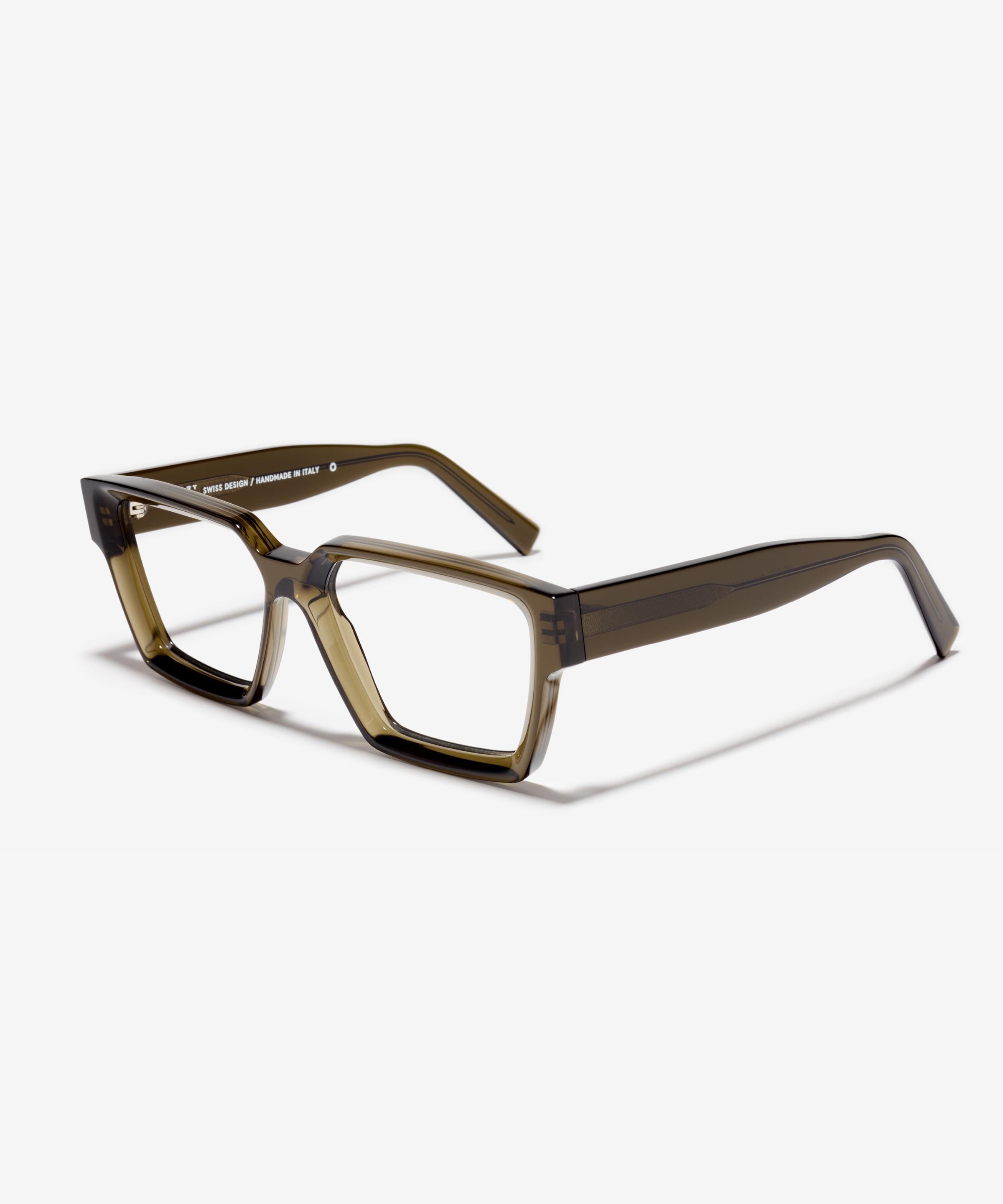 Schräg-Bild der Brille The Savage in Farbe Khaki und Größe Breit