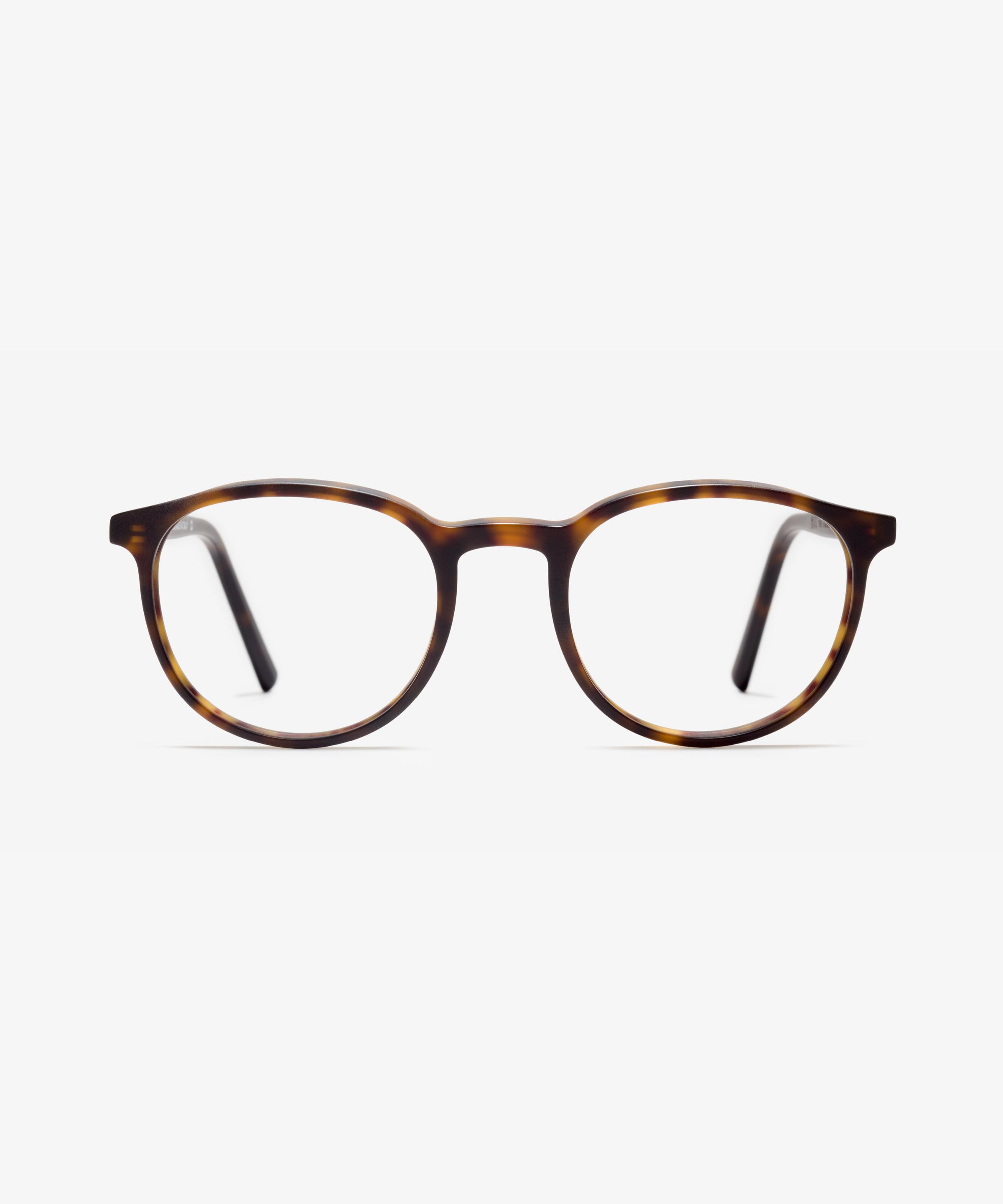 Front-Bild der Brille The Earnest in Farbe Dark Havana und Größe Mittel