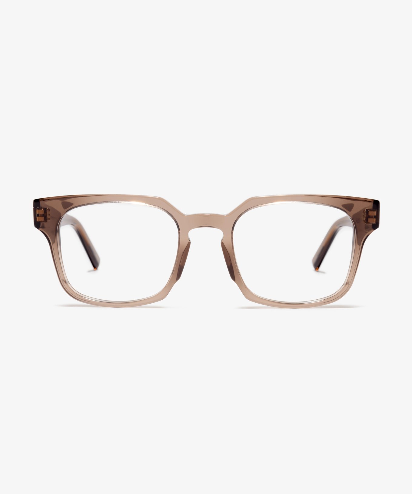 Front-Bild der Brille The Fresh in Farbe Brown Transparent und Größe Breit