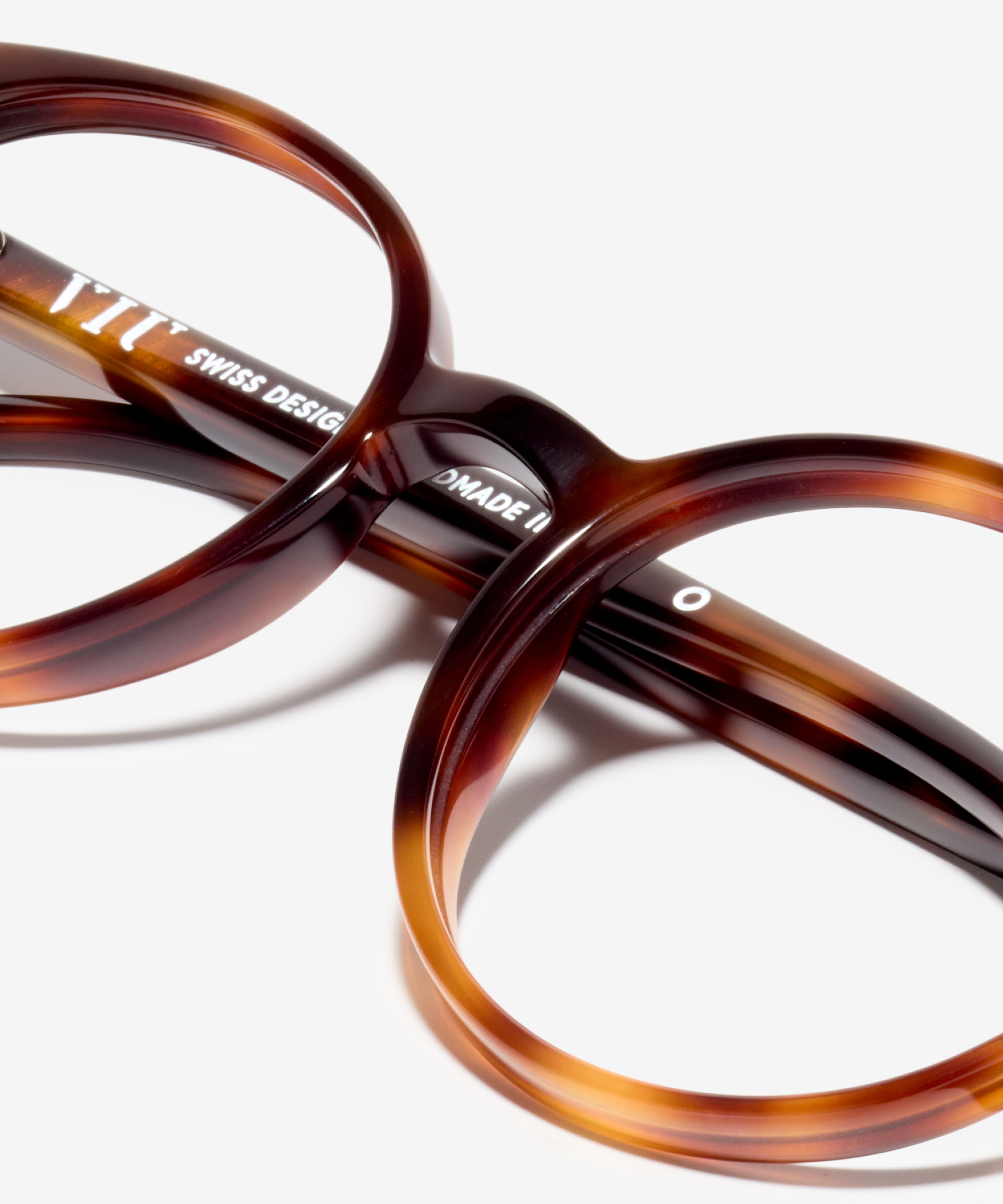 Detail-Bild der Brille The Academic in Farbe Cherrywood und Größe Schmal