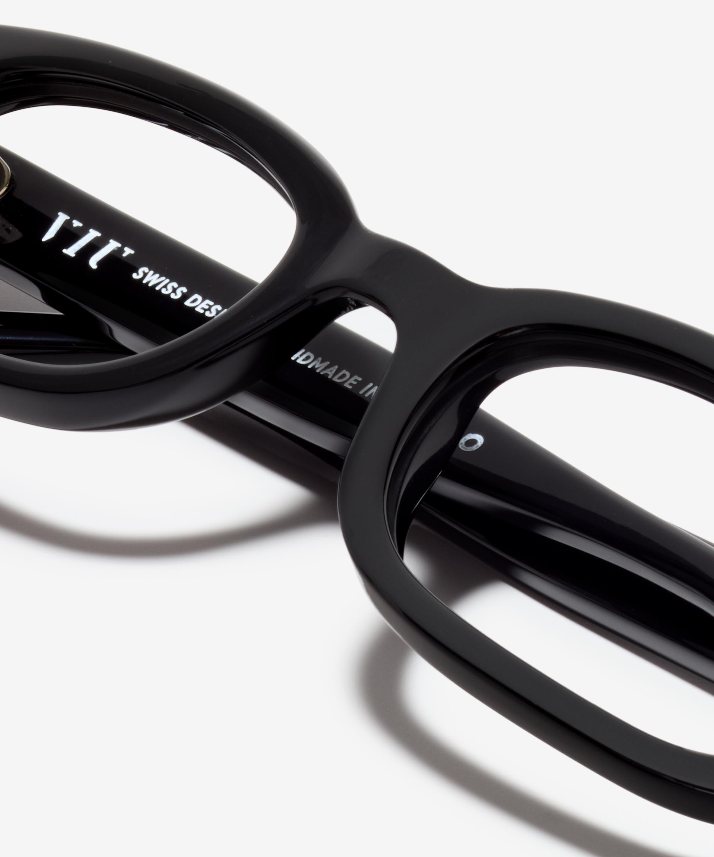 Detail-Bild der Brille The Shameless in Farbe Black und Größe Breit