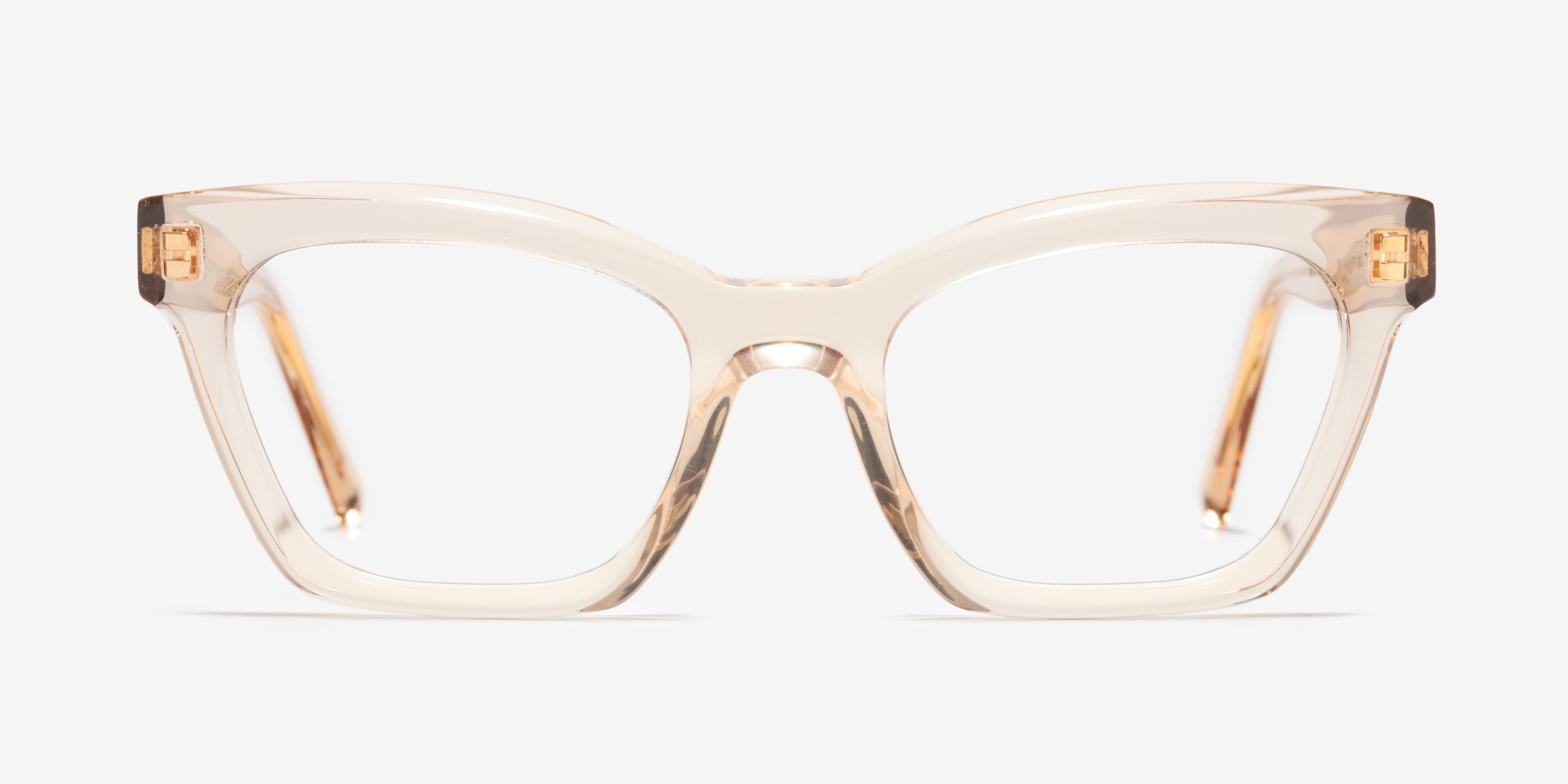 Front image of the frame The Shade in colour Chardonnay and size Wide