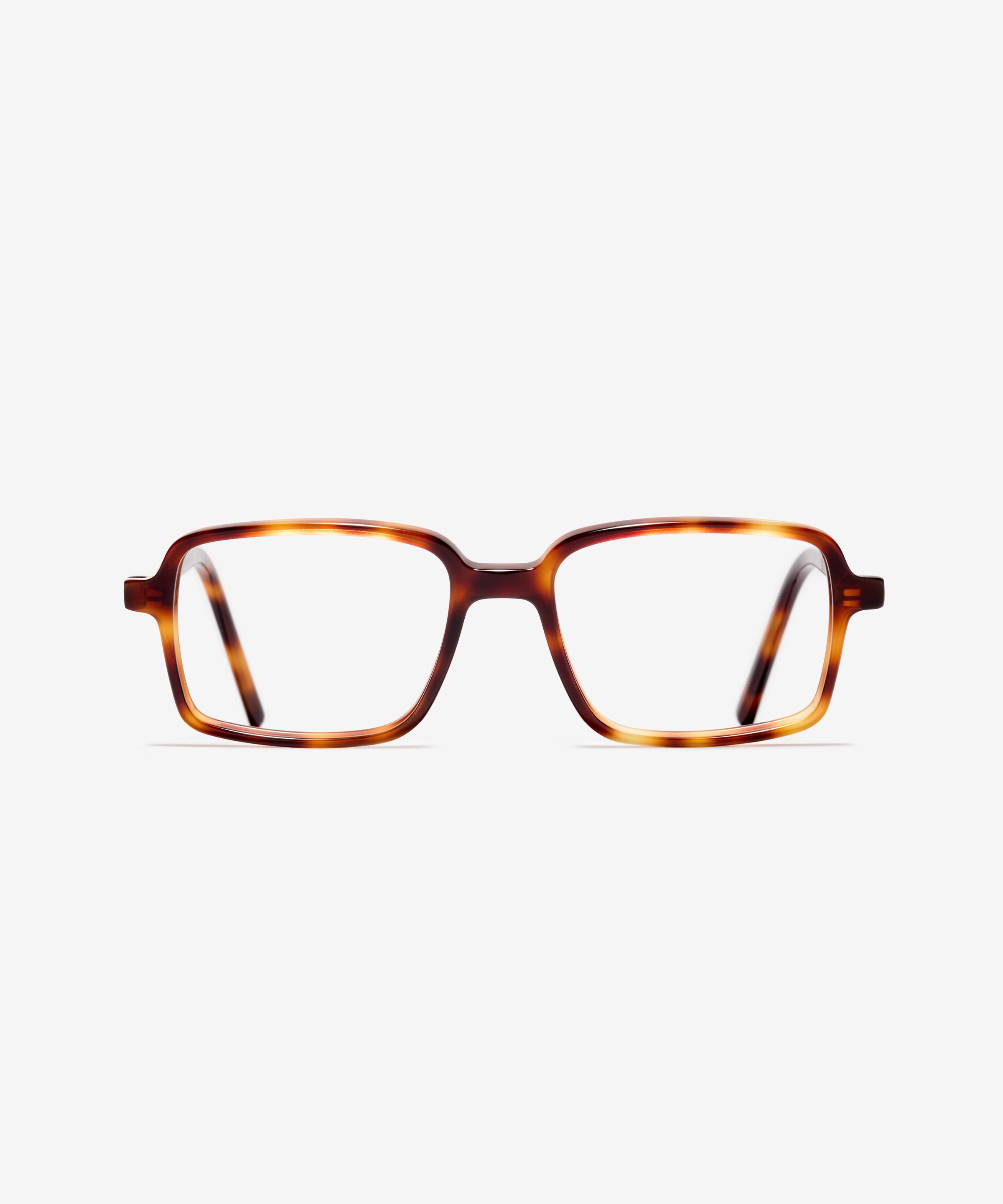Front-Bild der Brille The Resolute in Farbe Oak Havana und Größe Schmal