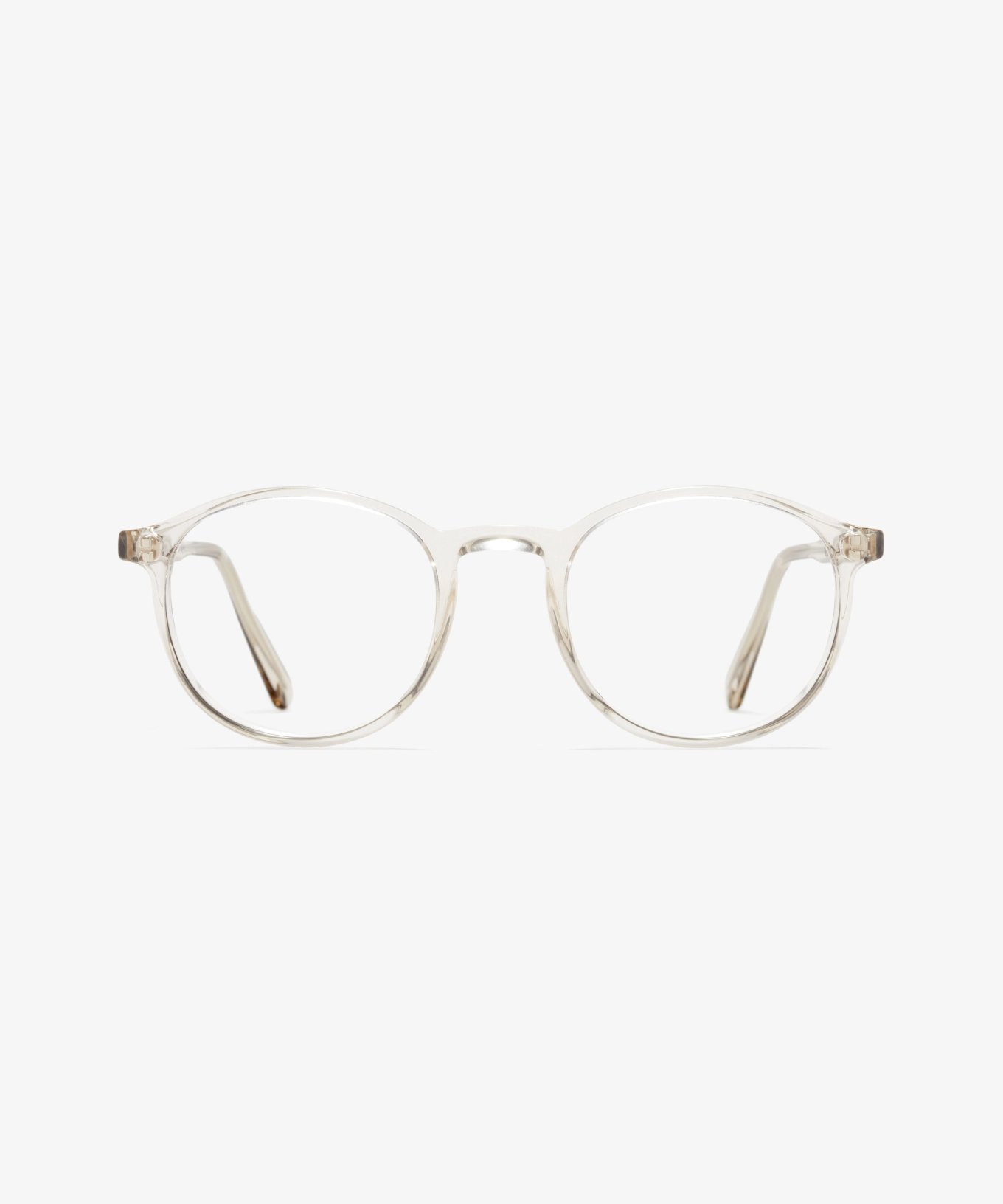 Front-Bild der Brille The Tutor in Farbe Ice Transparent und Grösse Schmal