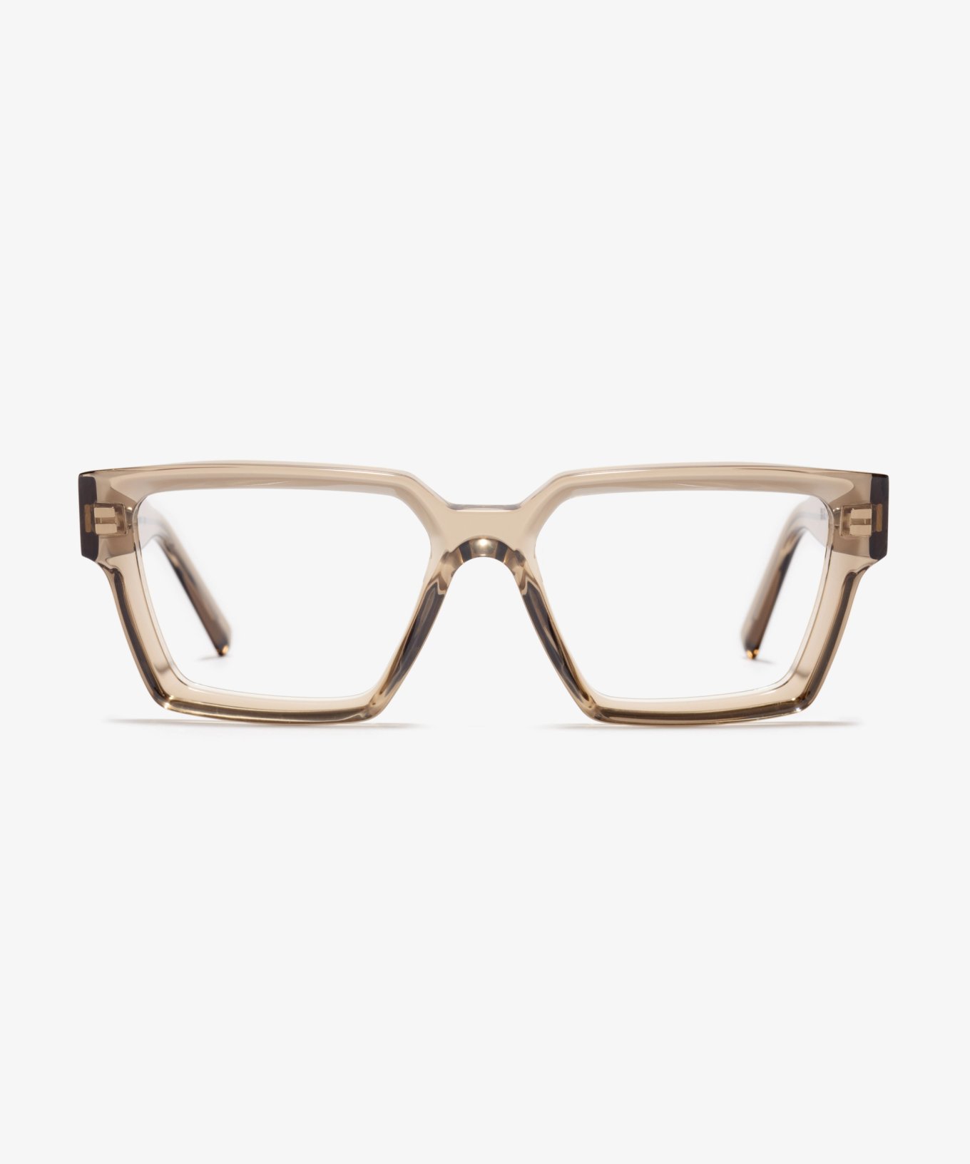 Image Face de la monture The Savage en couleur Stone Grey Transparent et taille Large