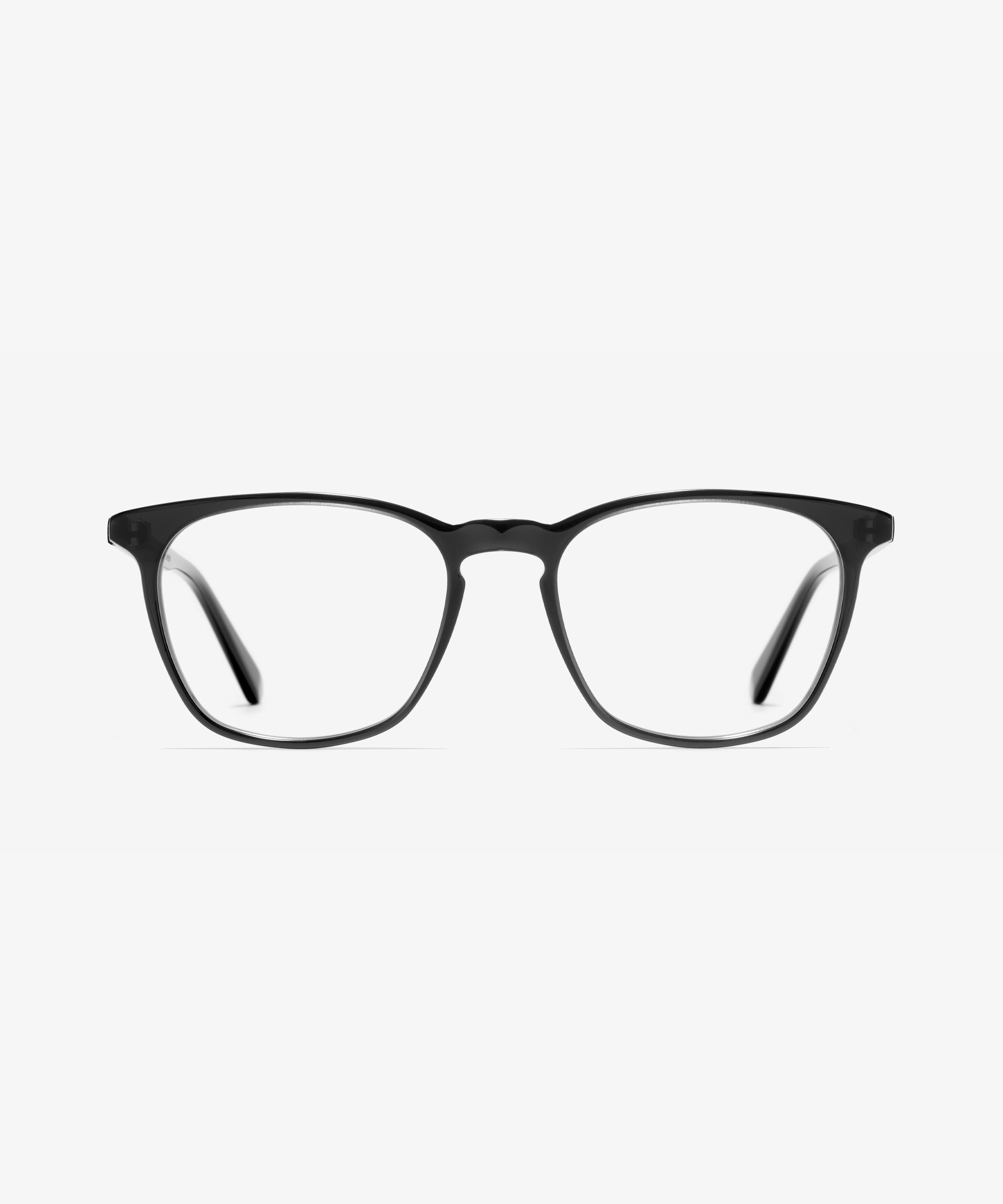 Front image of the frame The Formal in colour Black Transparent and size Medium