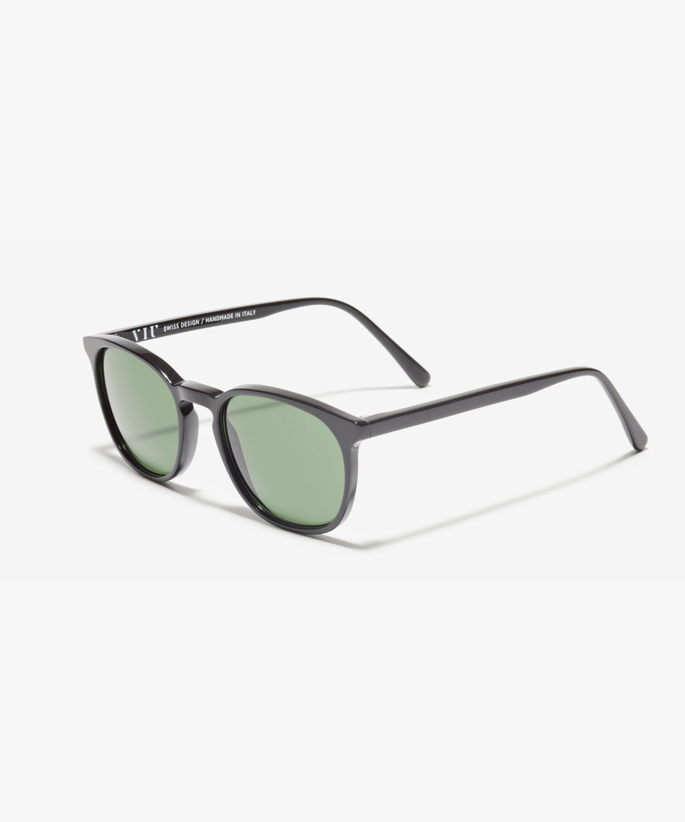 Schräg-Bild der Sonnenbrille The Neat in Farbe Black und Größe Schmal