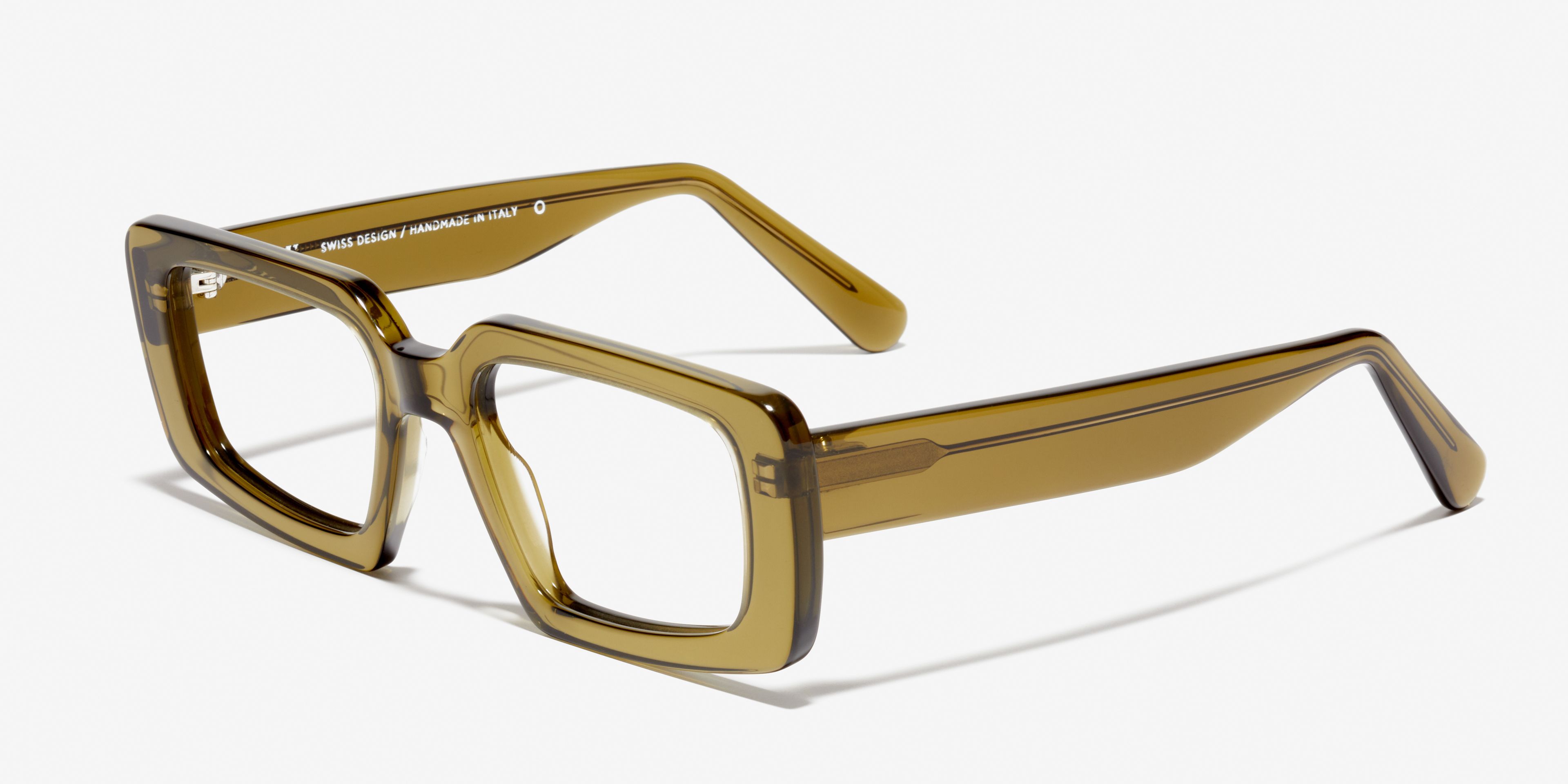 Angle image of the frame The Fearless in colour Olive Green and size Wide
