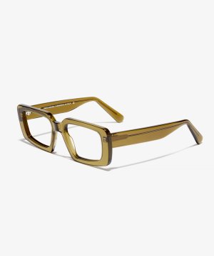 Angle image of the frame The Fearless in colour Olive Green and size Wide