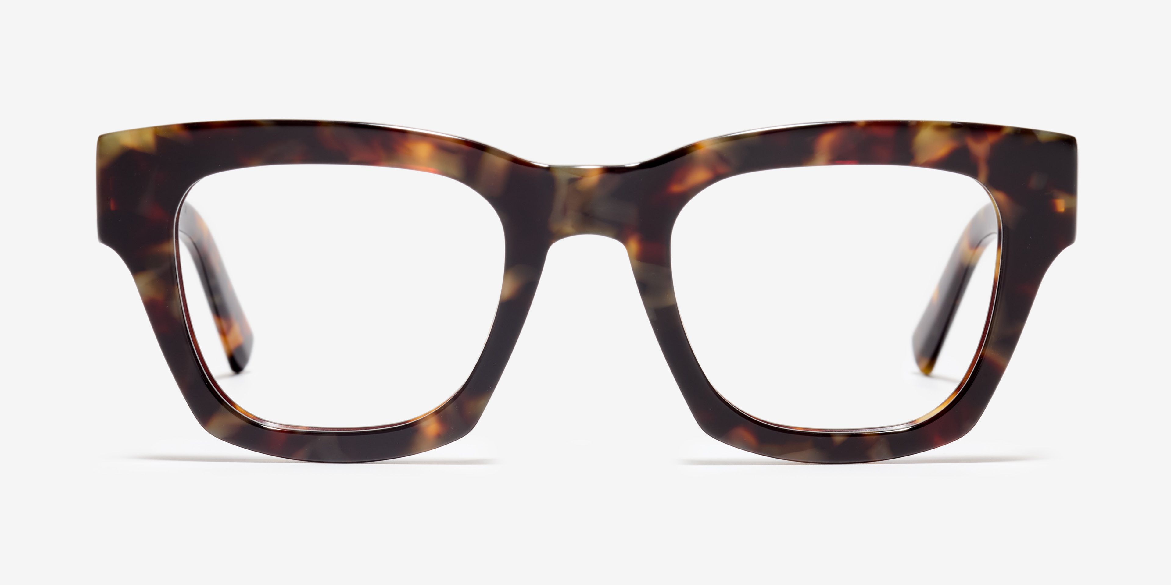 Image Face de la monture The Catch en couleur Amber Tortoise et taille Large