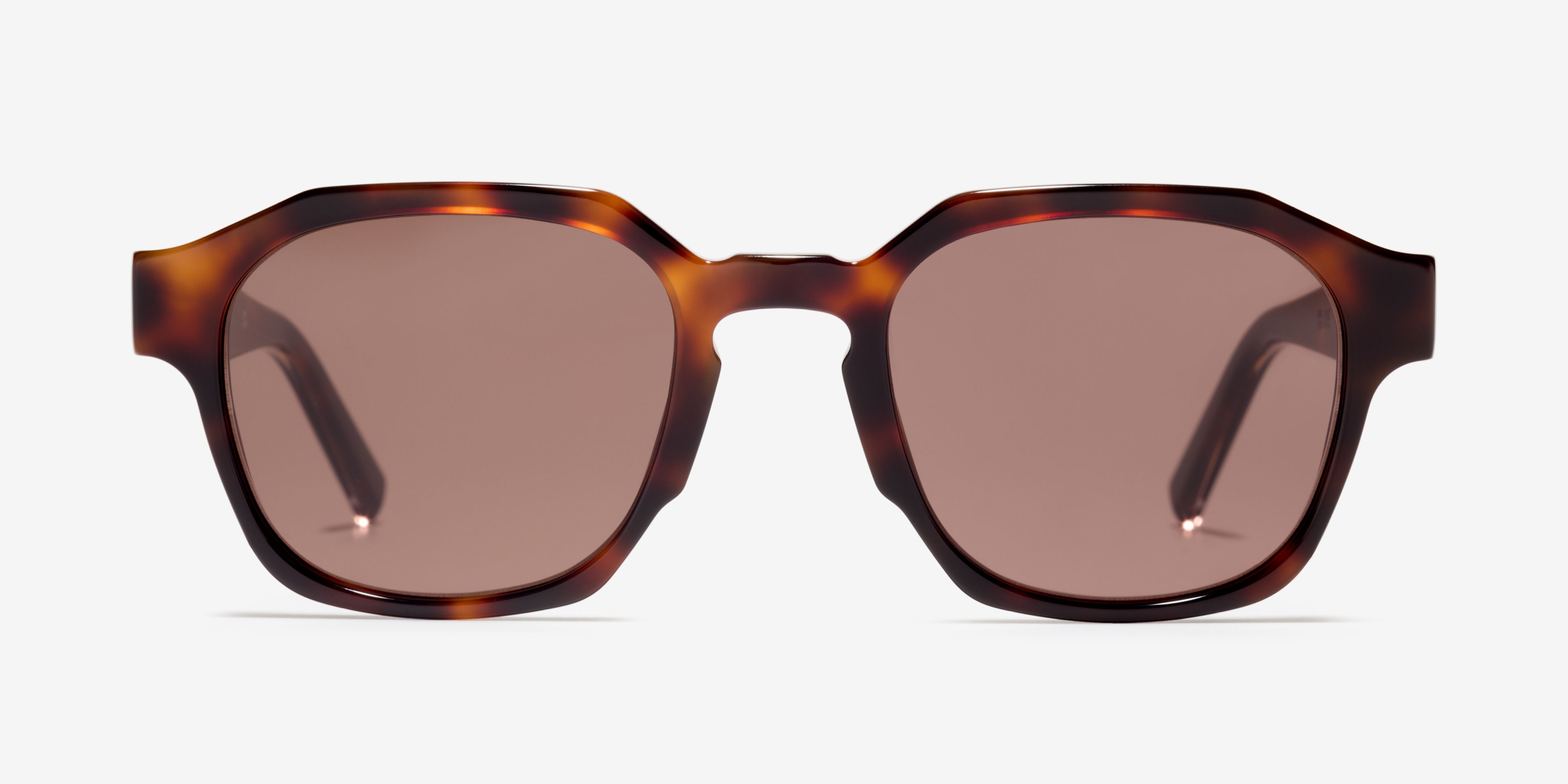 Front-Bild der Sonnenbrille The Authentic in Farbe Cherrywood und Grösse Breit