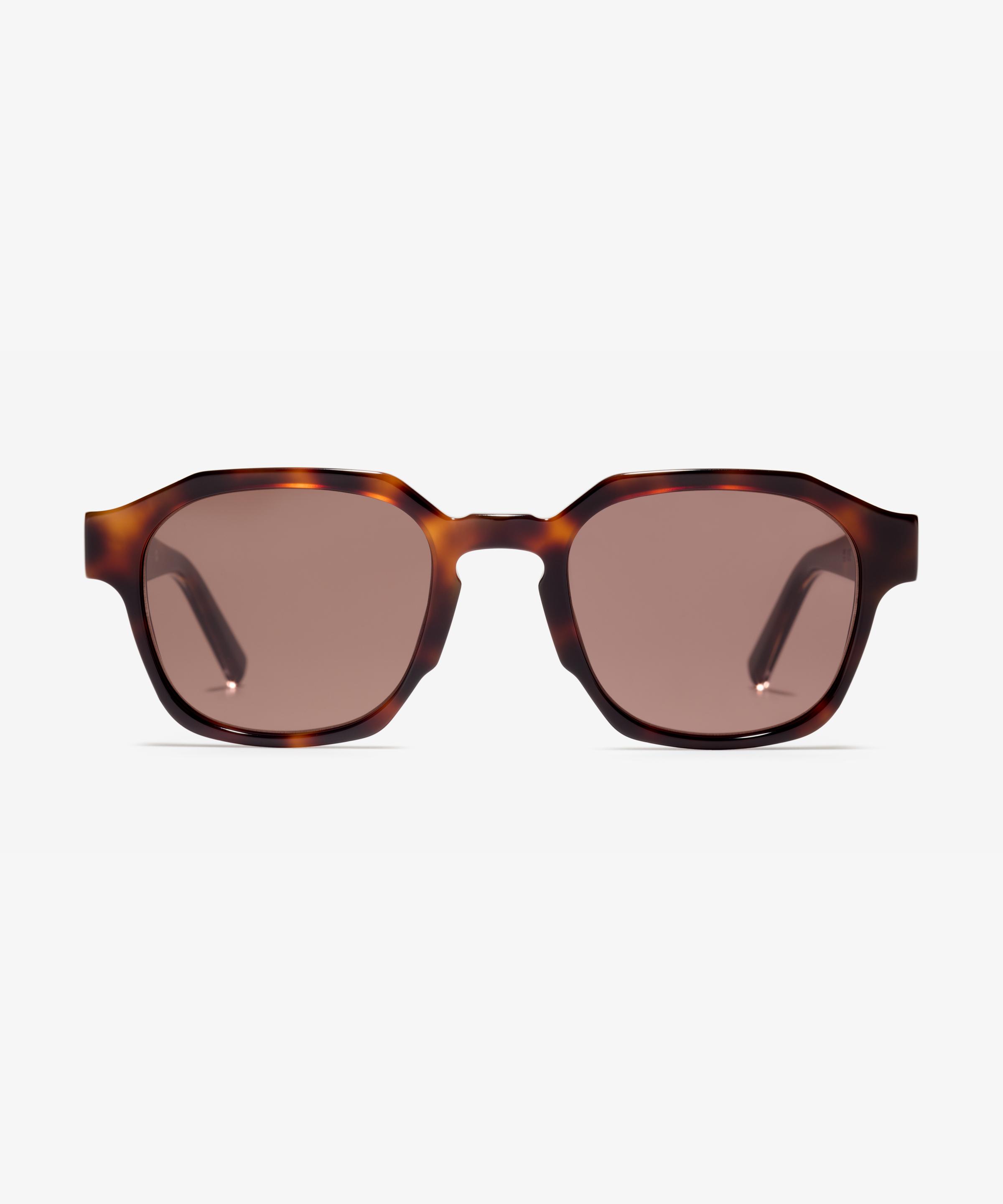 Front-Bild der Sonnenbrille The Authentic in Farbe Cherrywood und Grösse Breit