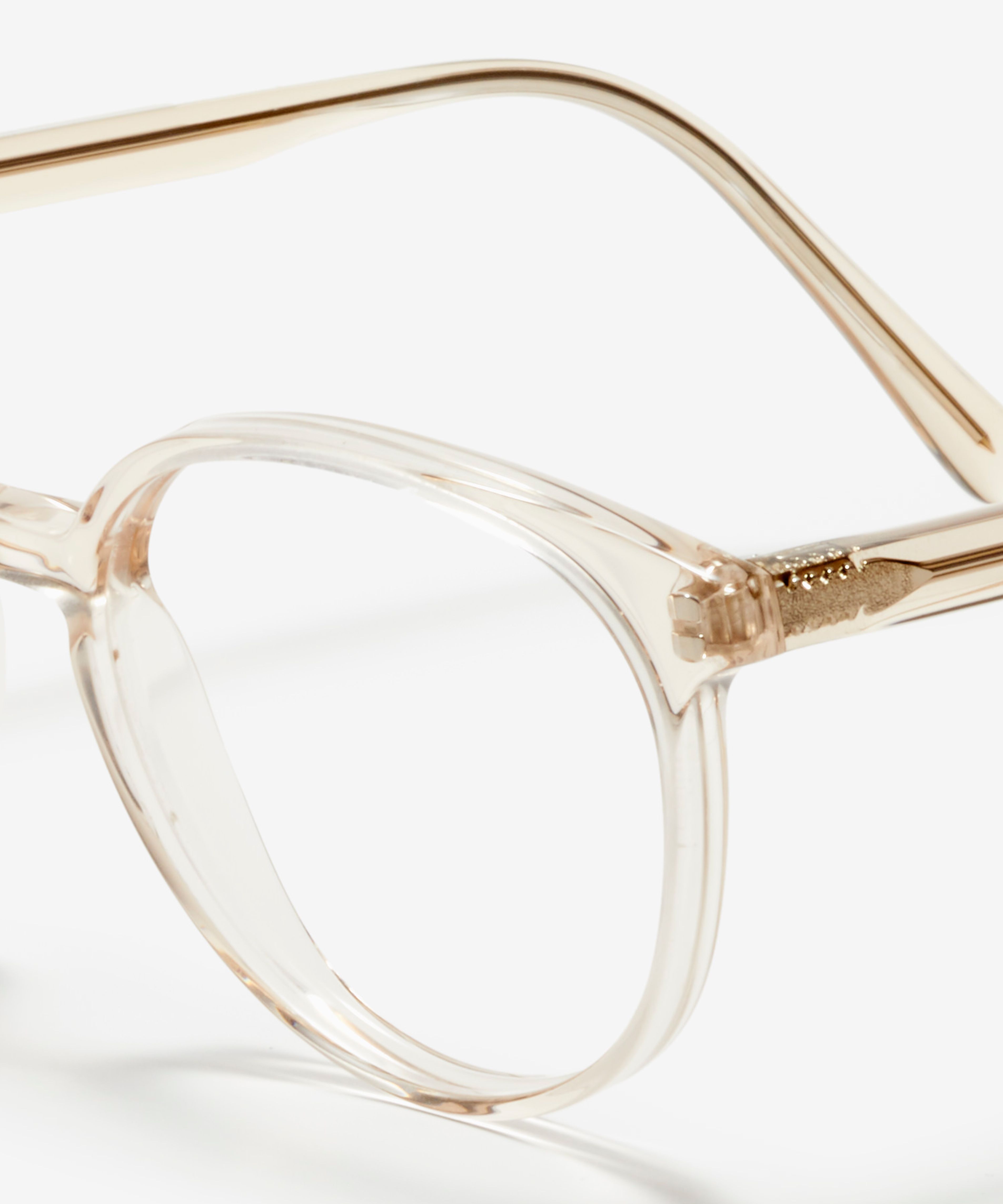 Detail image of the frame The Academic in colour Chardonnay and size Narrow